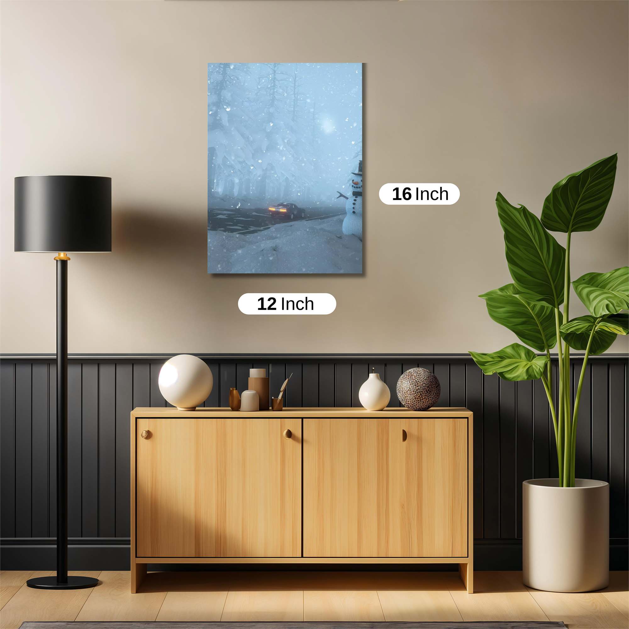 Snowman Serenity Safe Wall Magnetic / M
