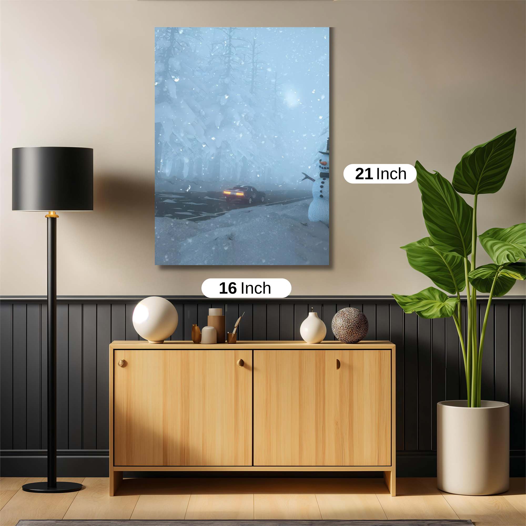 Snowman Serenity Safe Wall Magnetic / M