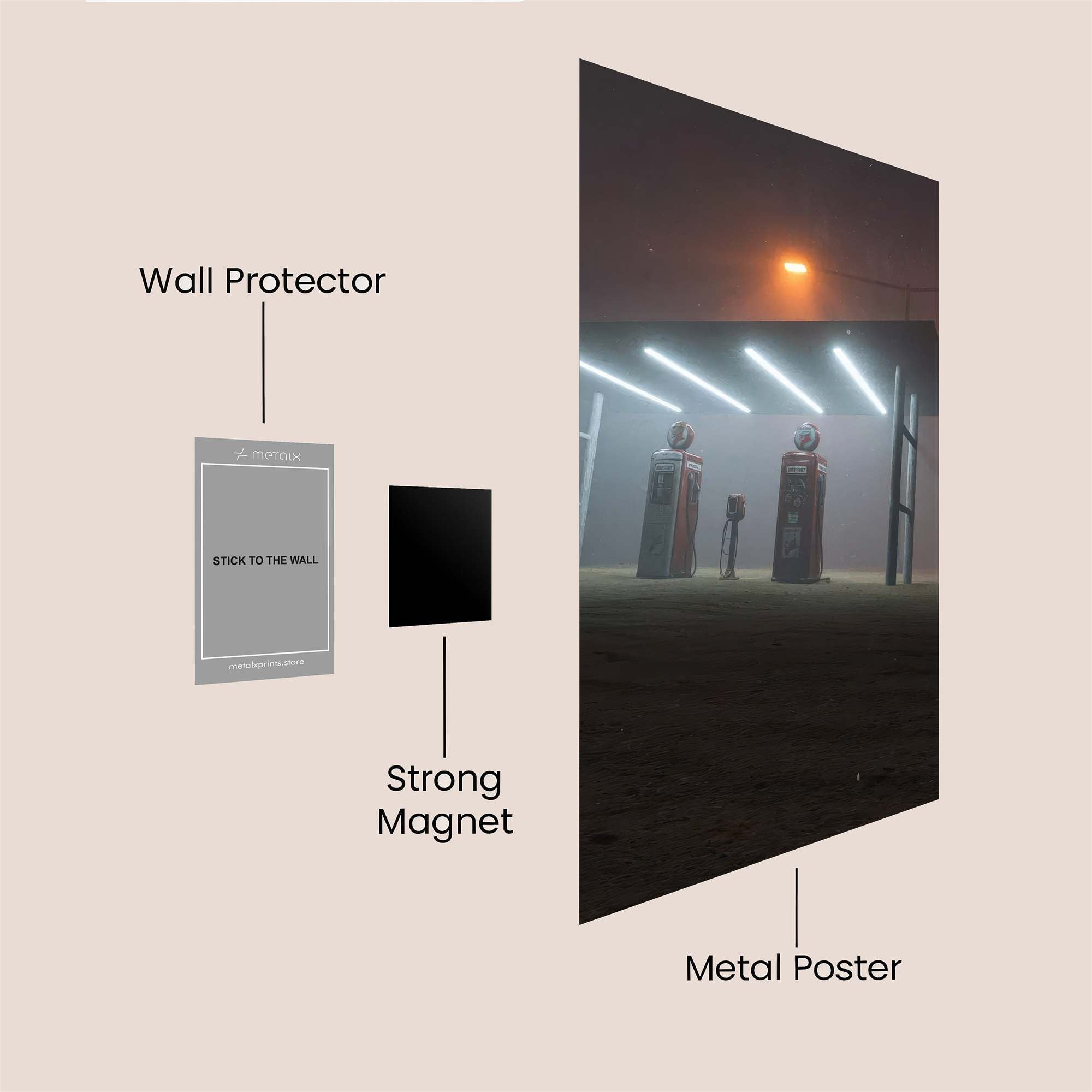 Foggy Haven Safe Wall Magnetic / M