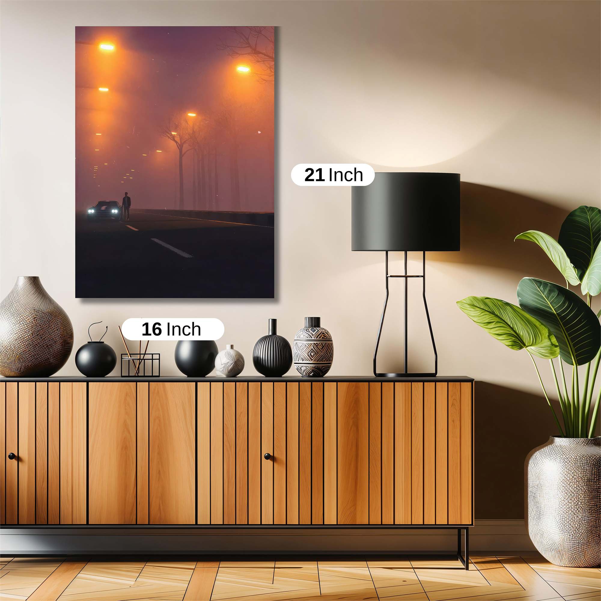 Foggy Solitude Safe Wall Magnetic / M