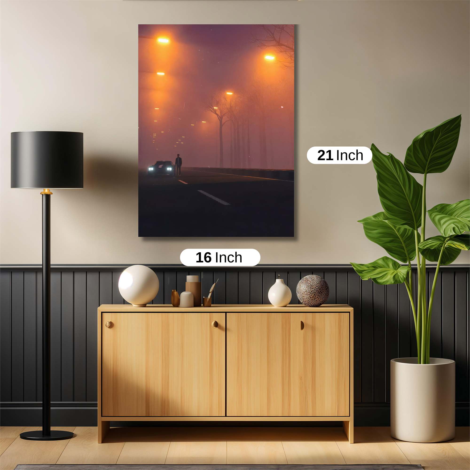 Foggy Solitude Safe Wall Magnetic / M