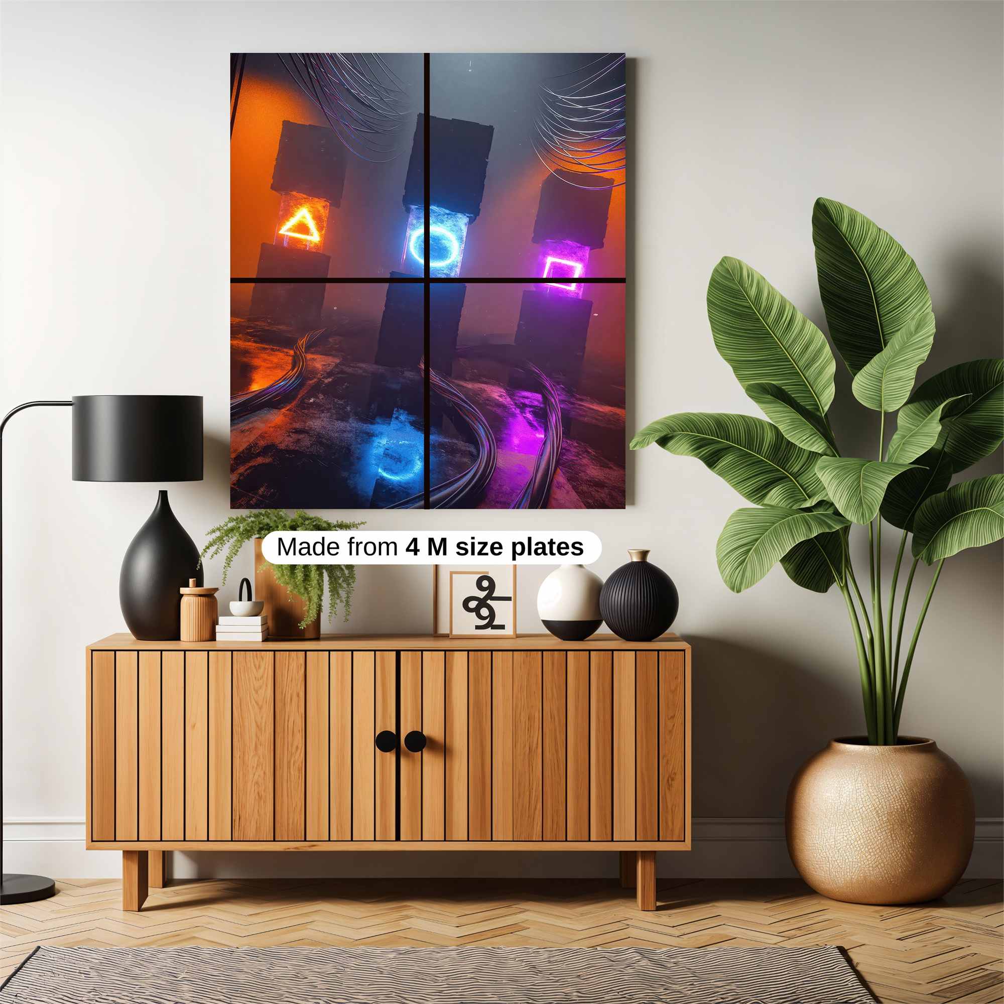 Symbols Enigmatic Safe Wall Magnetic / M