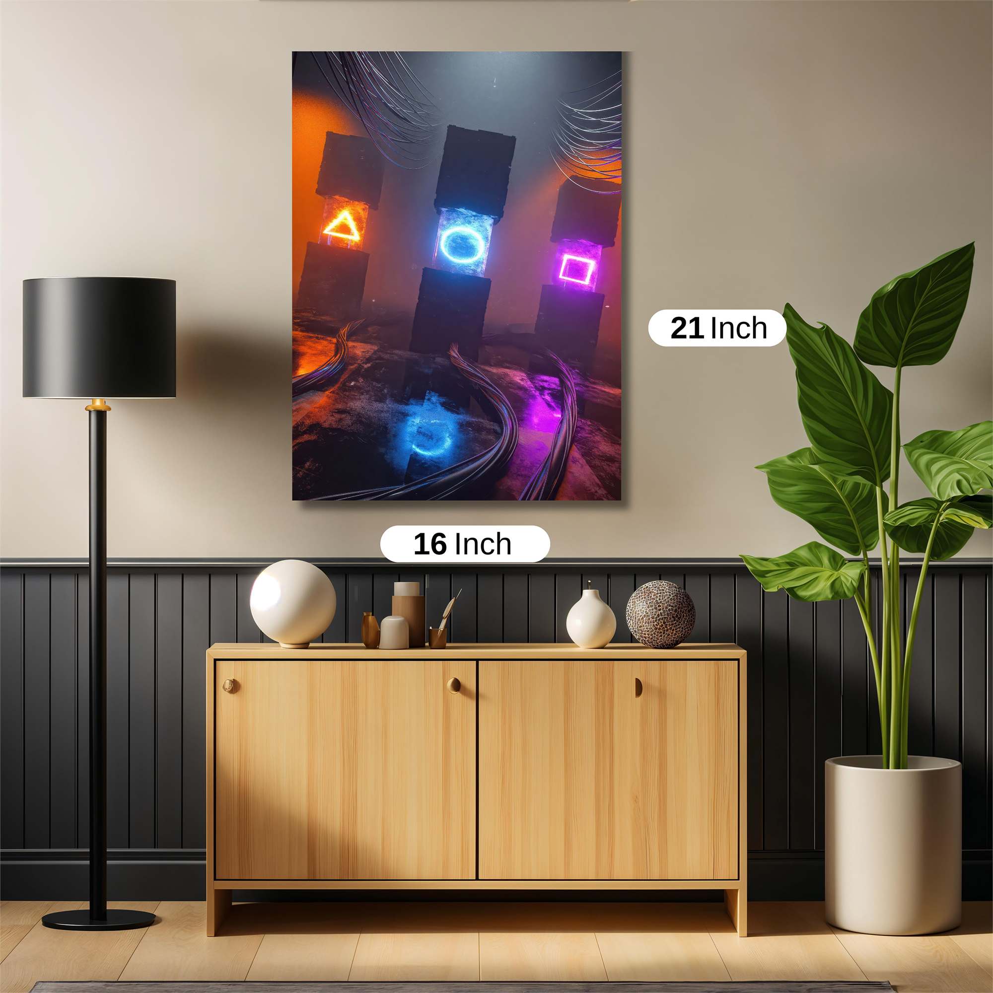 Symbols Enigmatic Safe Wall Magnetic / M