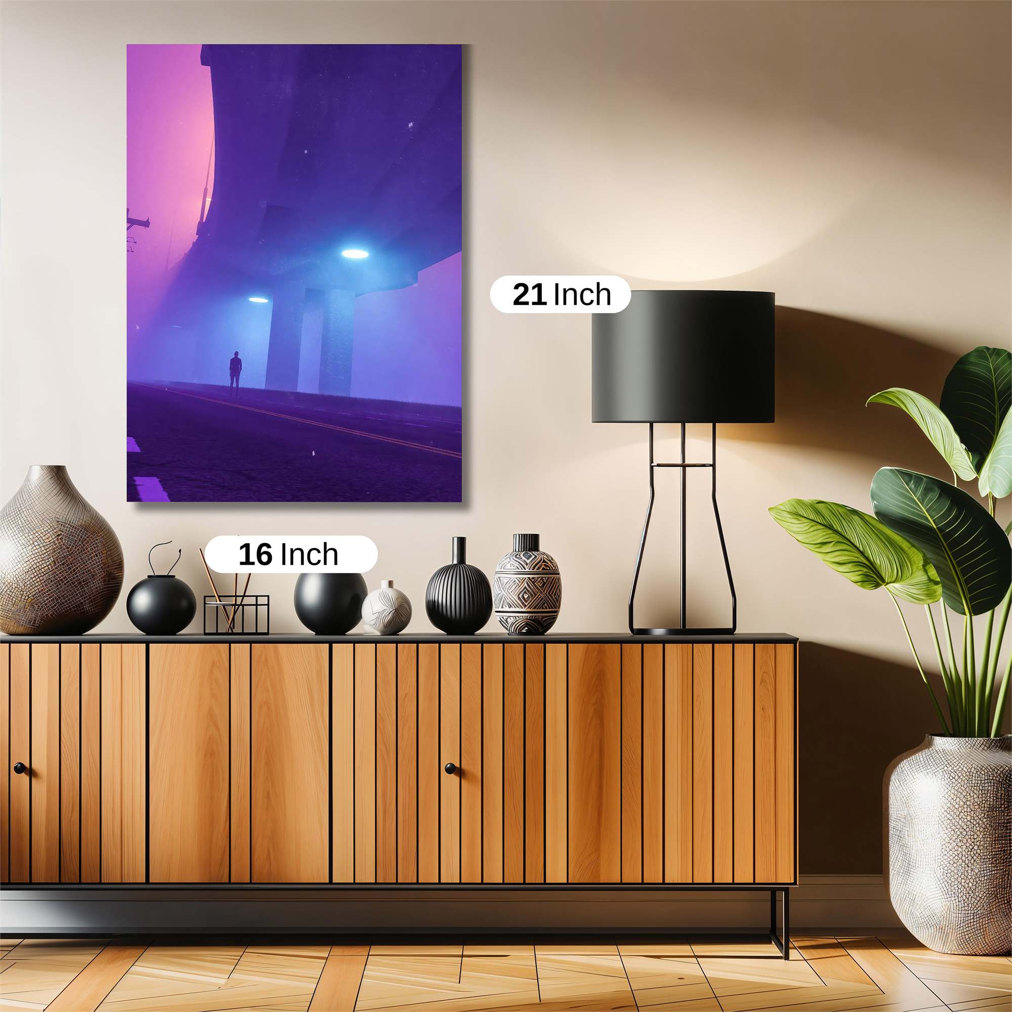 Fogbound Solitude Safe Wall Magnetic / M