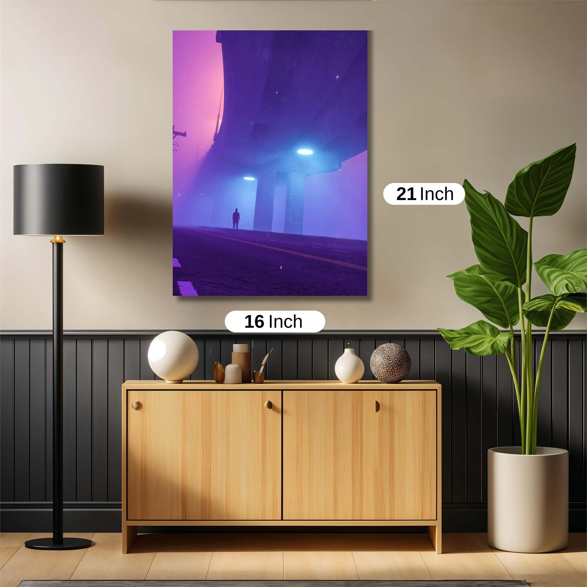 Fogbound Solitude Safe Wall Magnetic / M