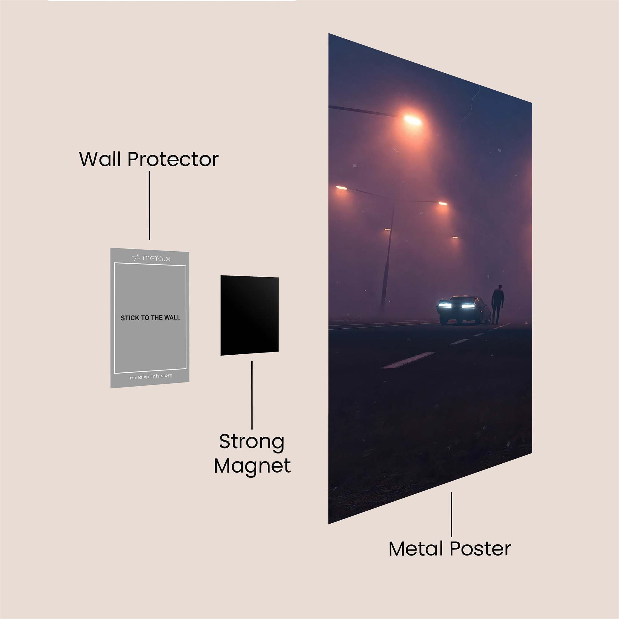 Mystery Fog Safe Wall Magnetic / M