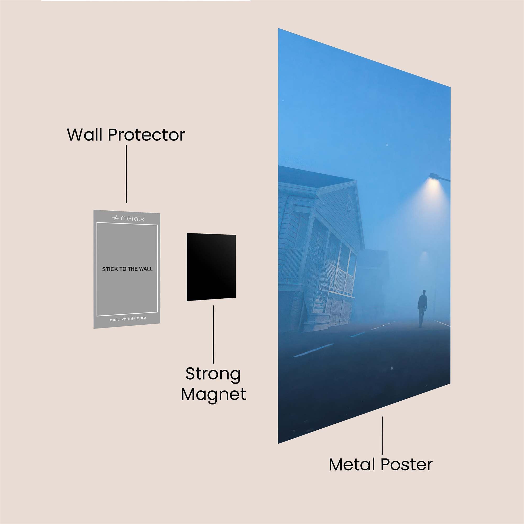 Silent Mist Safe Wall Magnetic / M