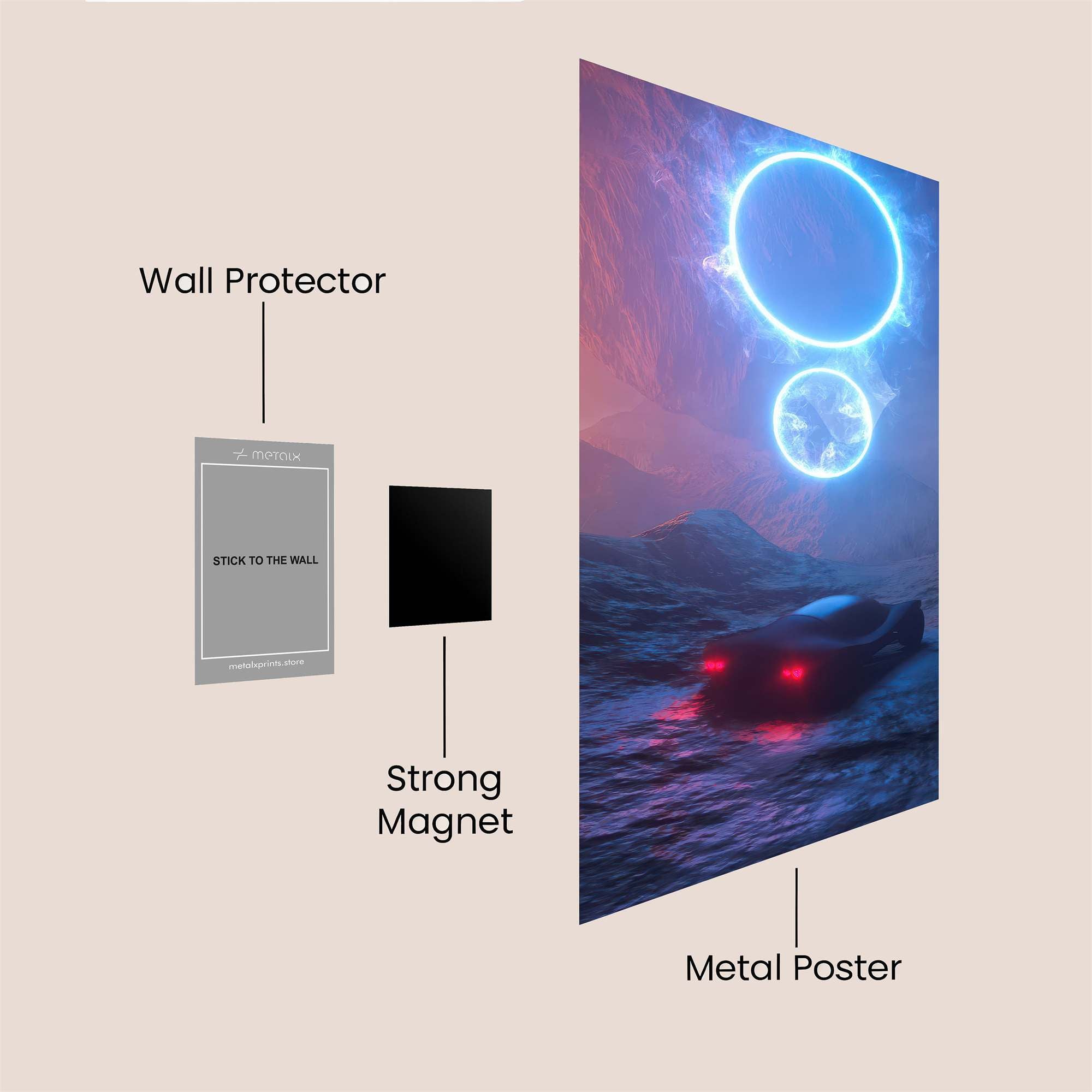 Portal Serenity Safe Wall Magnetic / M
