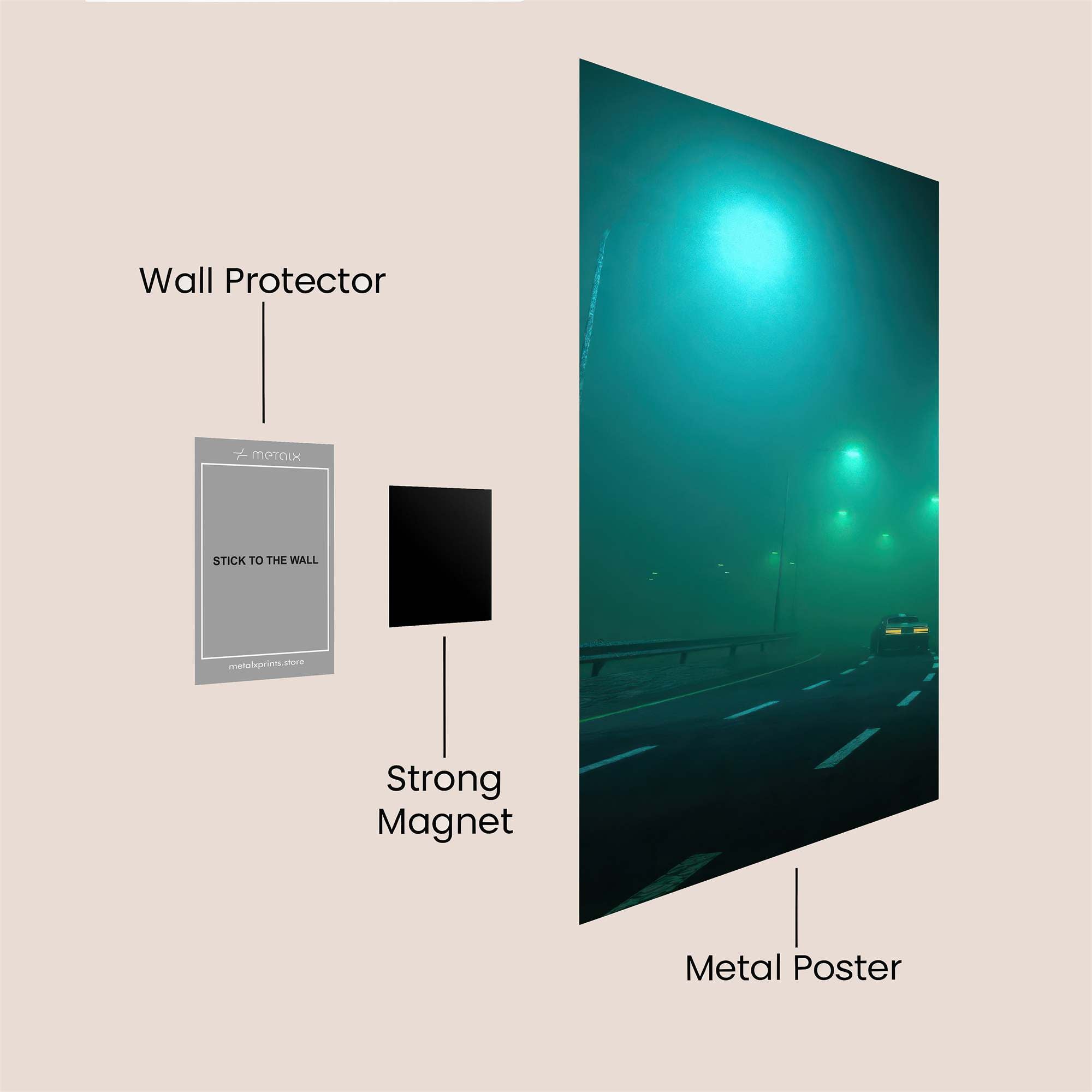 Foggy Journey Safe Wall Magnetic / M