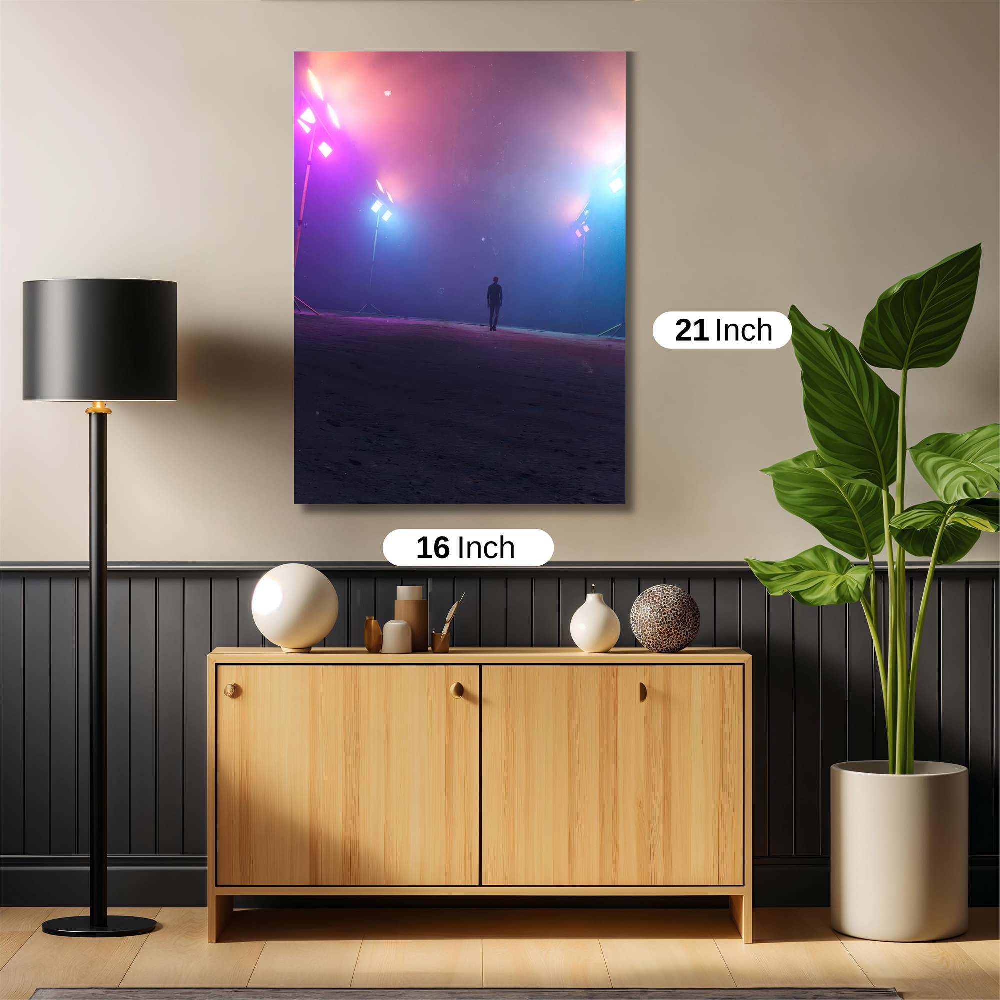 Neon Solitude Safe Wall Magnetic / M