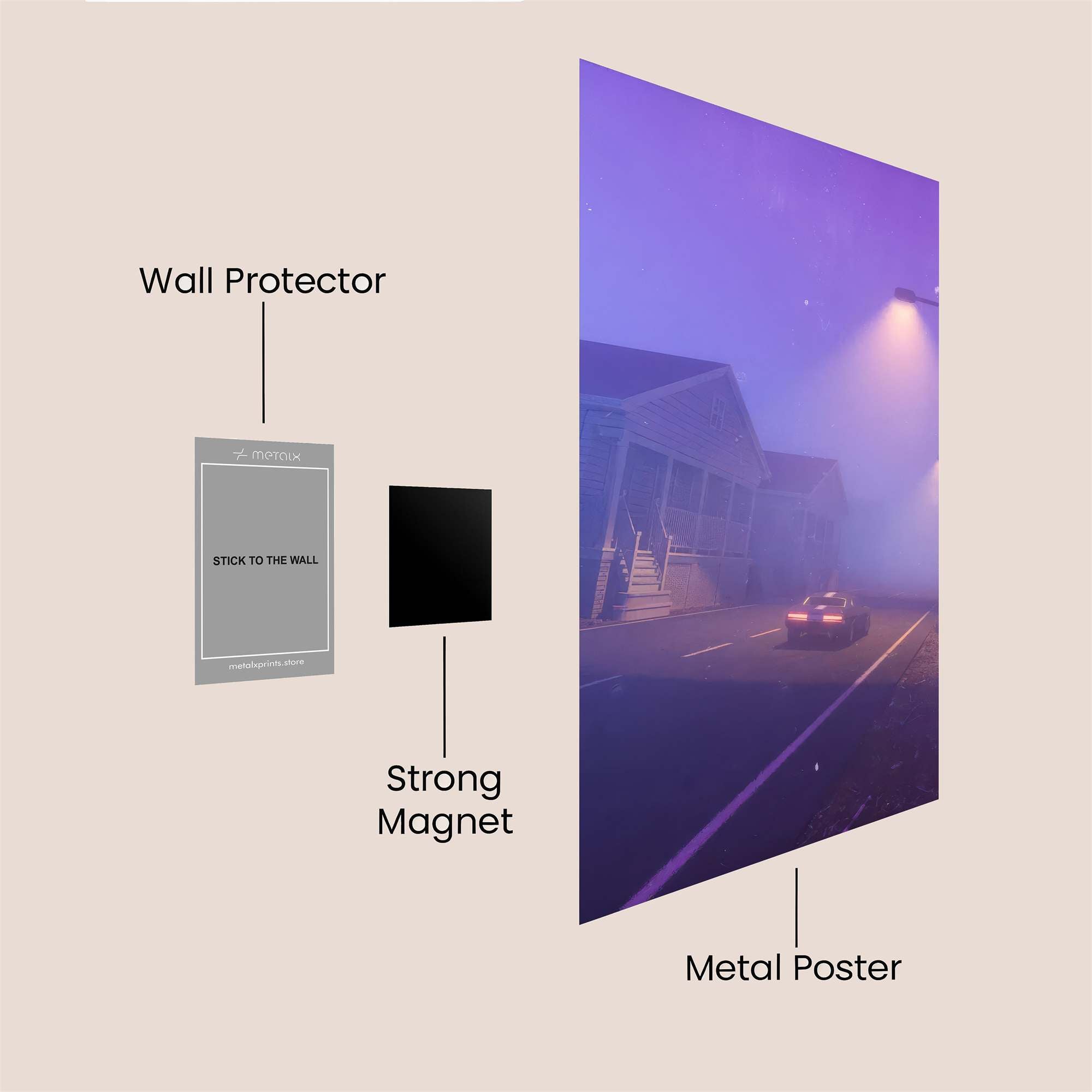 Foggy Mystery Safe Wall Magnetic / M