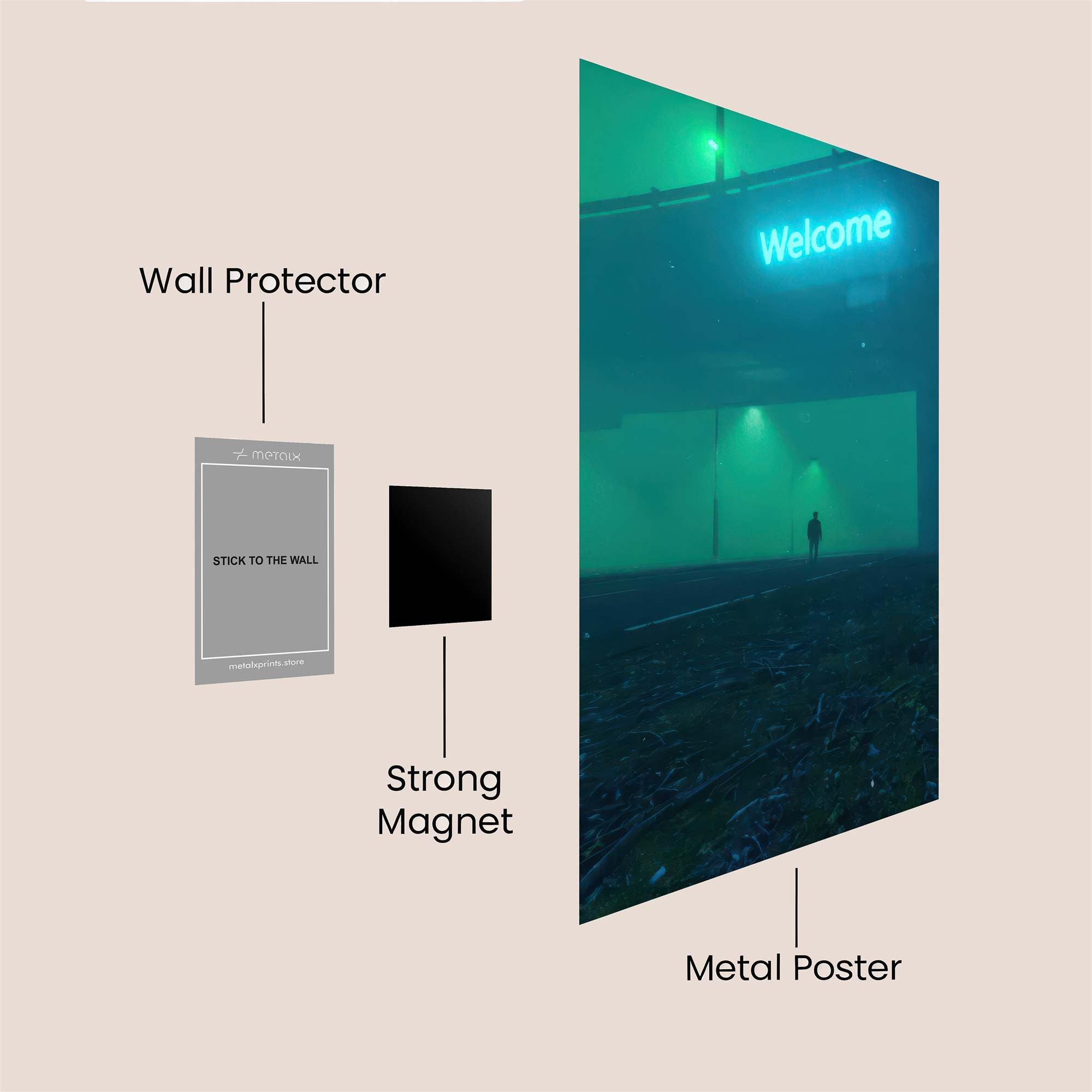 Welcome Enigma Safe Wall Magnetic / M