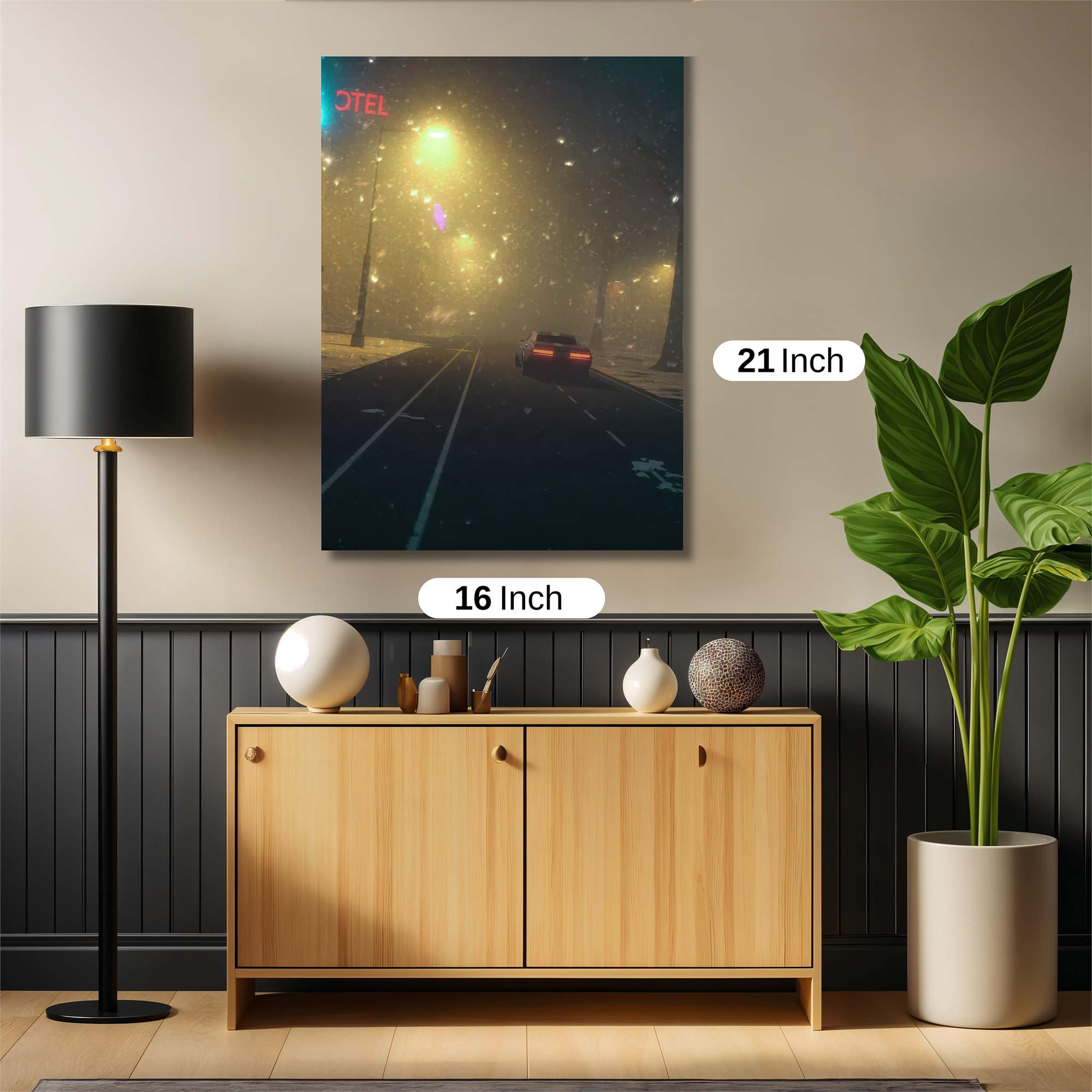 Neon Solitude Safe Wall Magnetic / M