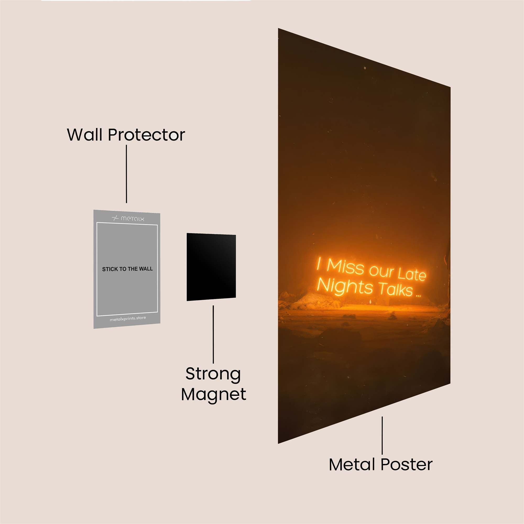 Nostalgic Nights Safe Wall Magnetic / M