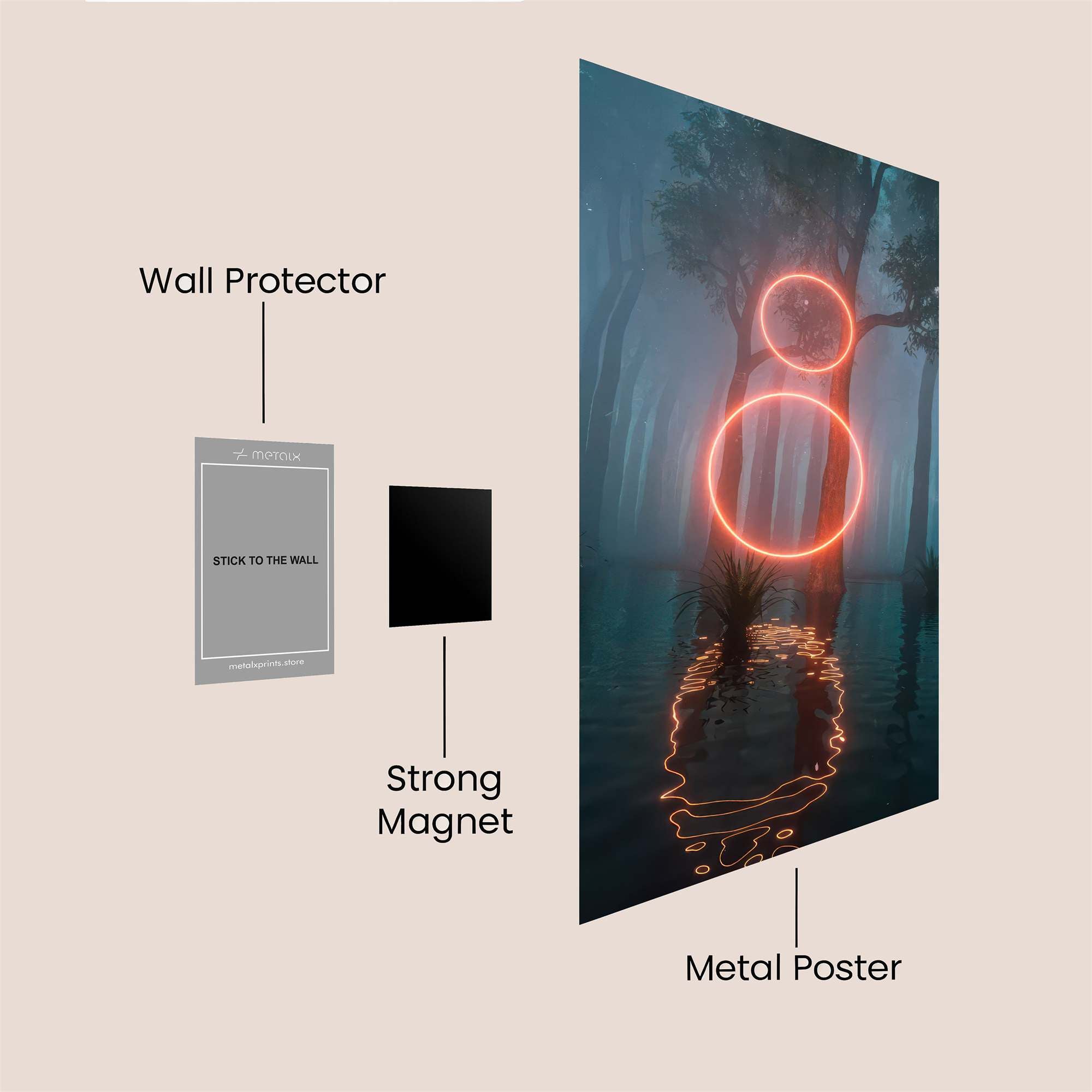 Forest Enigma Safe Wall Magnetic / M