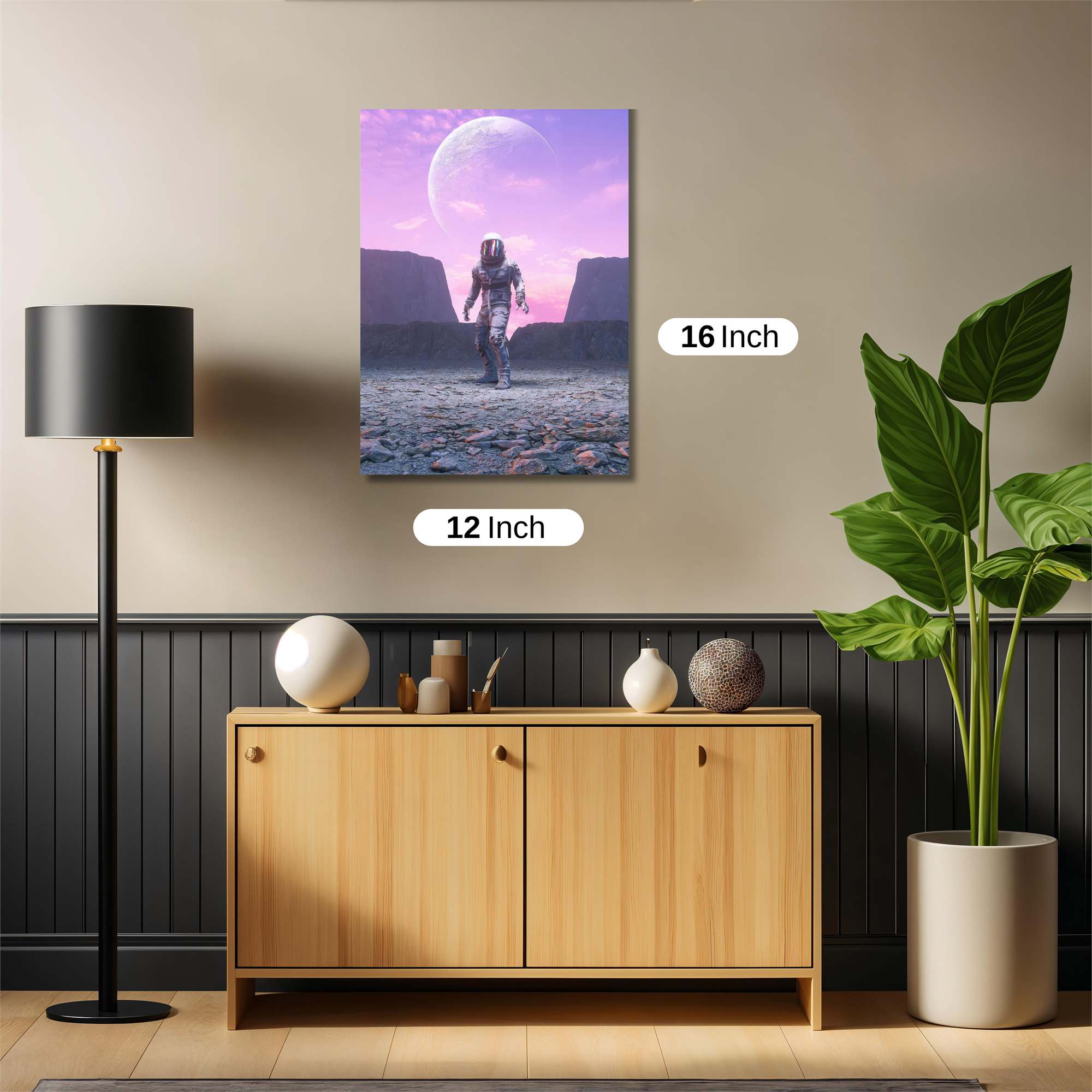 Astronaut Solitude Safe Wall Magnetic / M