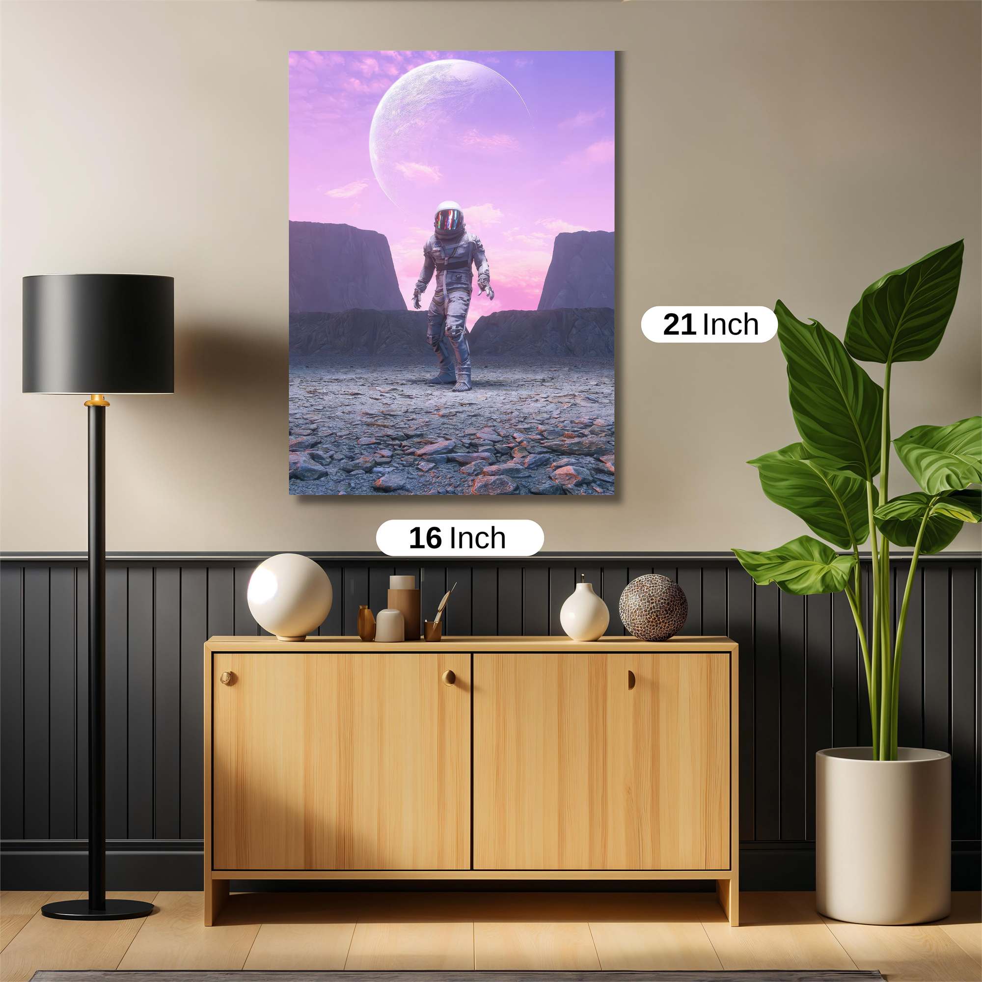 Astronaut Solitude Safe Wall Magnetic / M