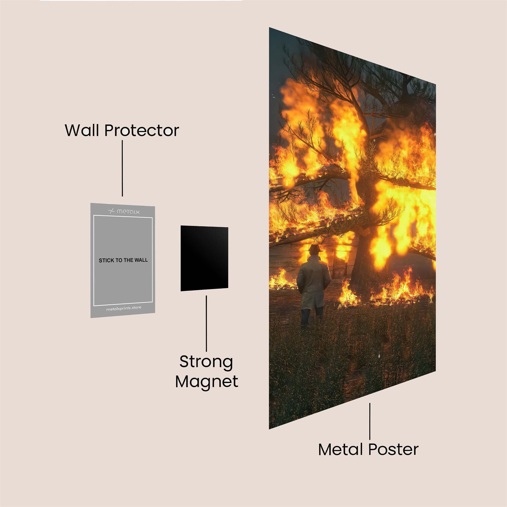 Tree Inferno Safe Wall Magnetic / M