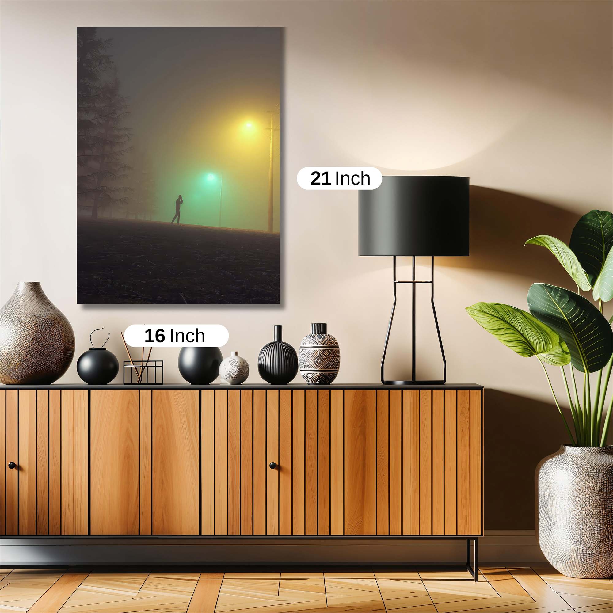 Foggy Solitude Safe Wall Magnetic / M