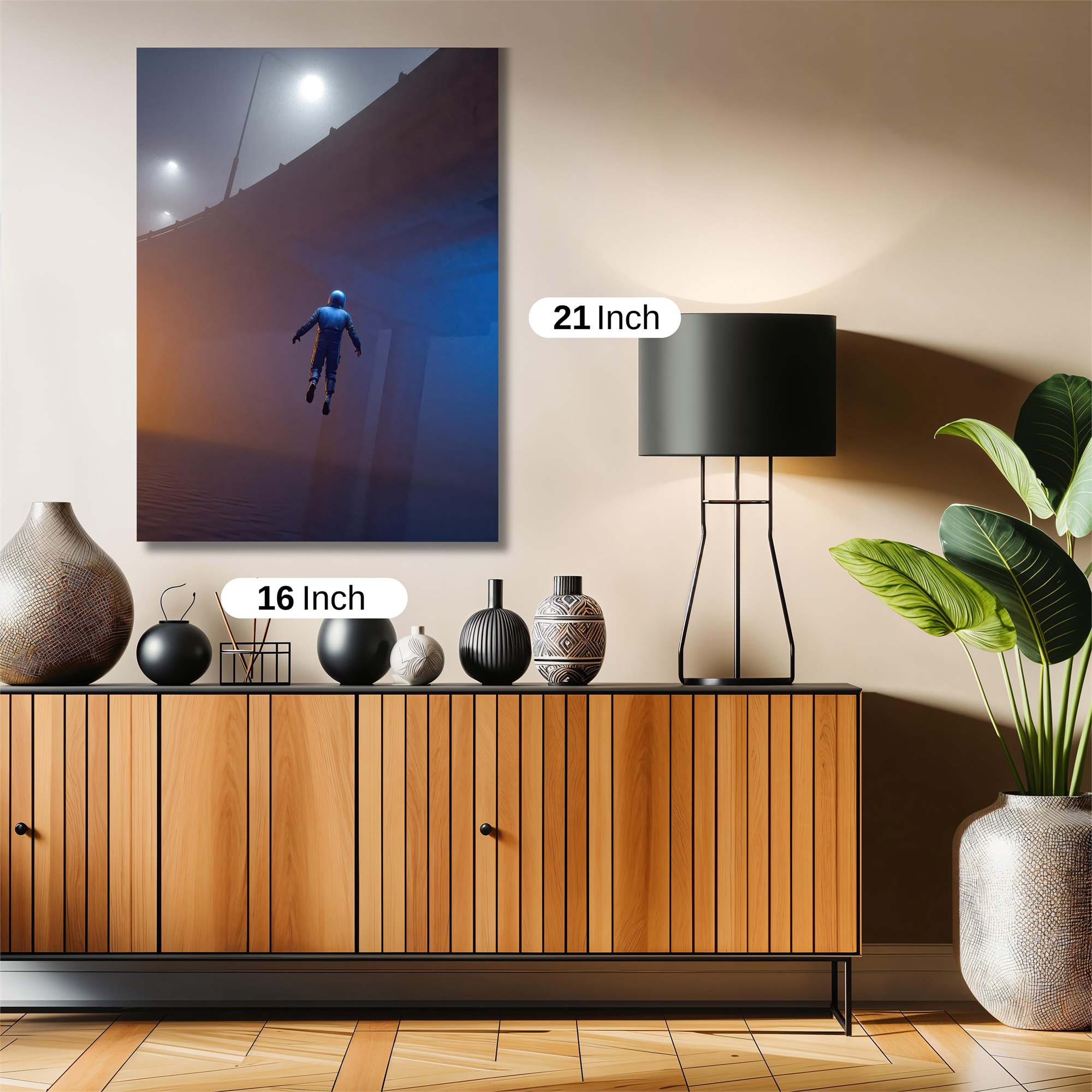 Astronaut Leap Safe Wall Magnetic / M