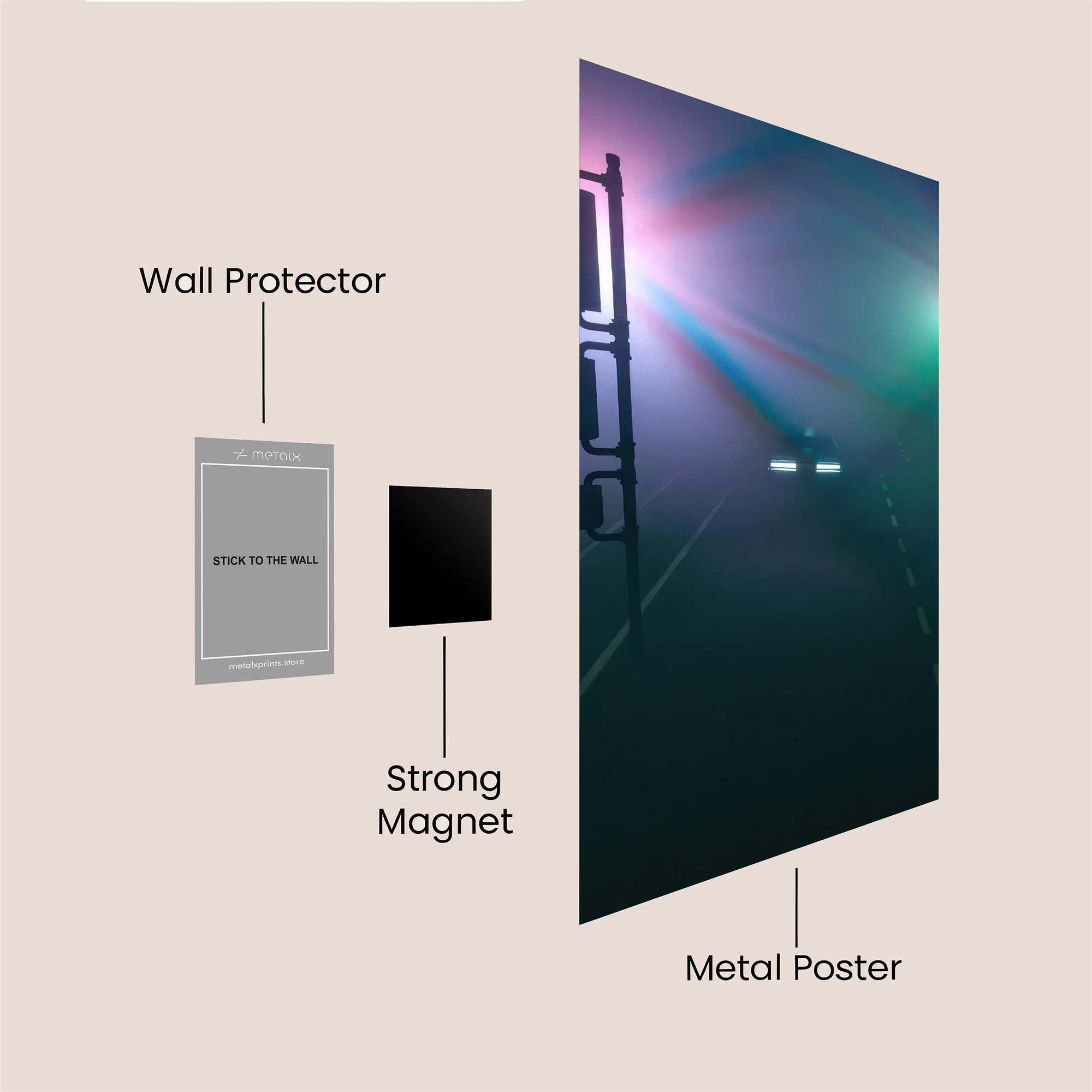 Foggy Mystery Safe Wall Magnetic / M