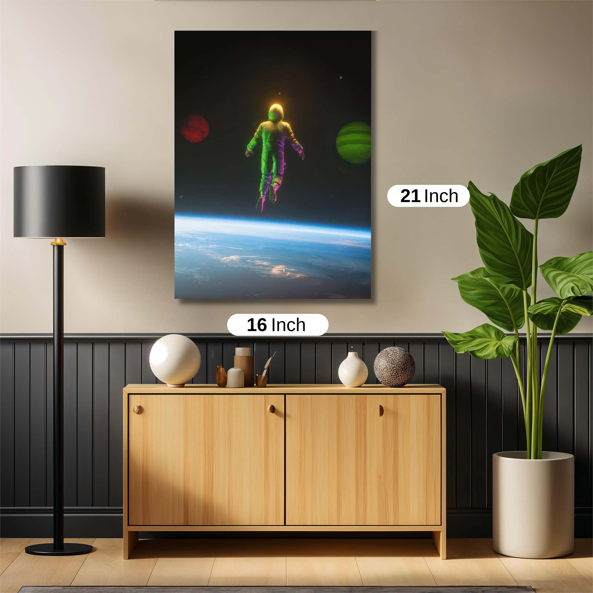 Astronaut Dreaming Safe Wall Magnetic / M