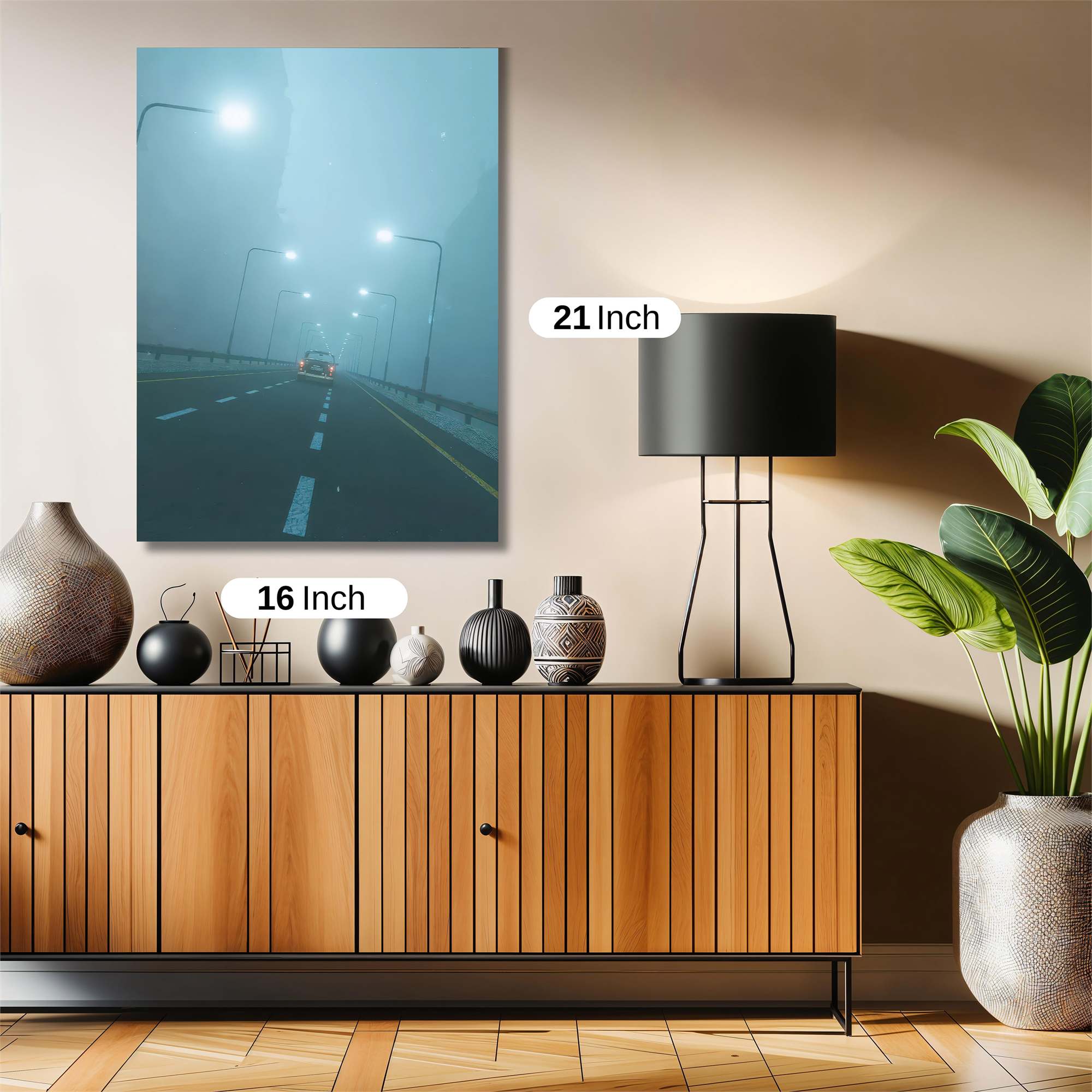 Foggy Solitude Safe Wall Magnetic / M