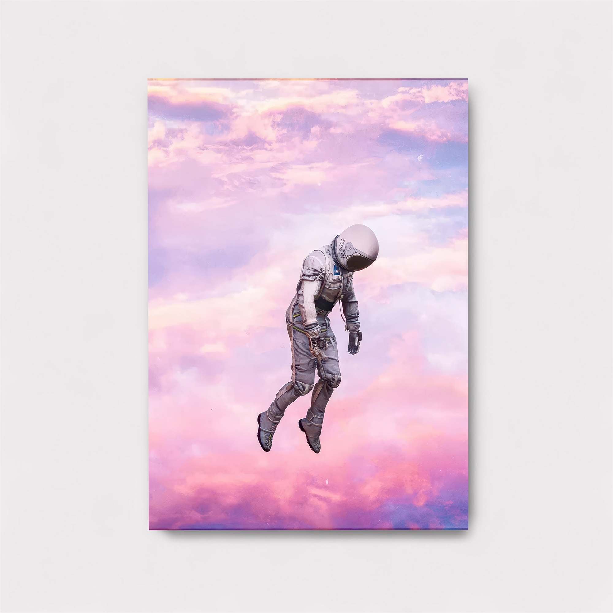 Astronaut Drifting Safe Wall Magnetic / M