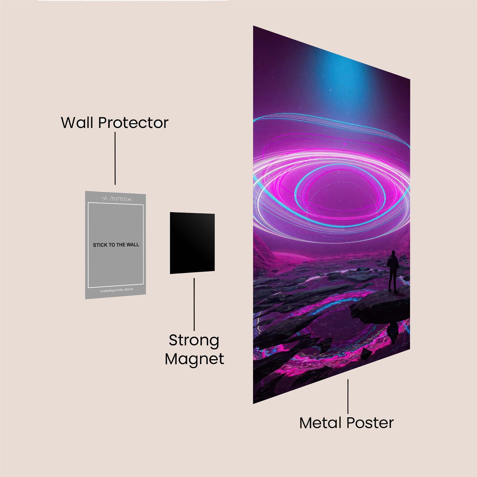 Portal Serene Safe Wall Magnetic / M