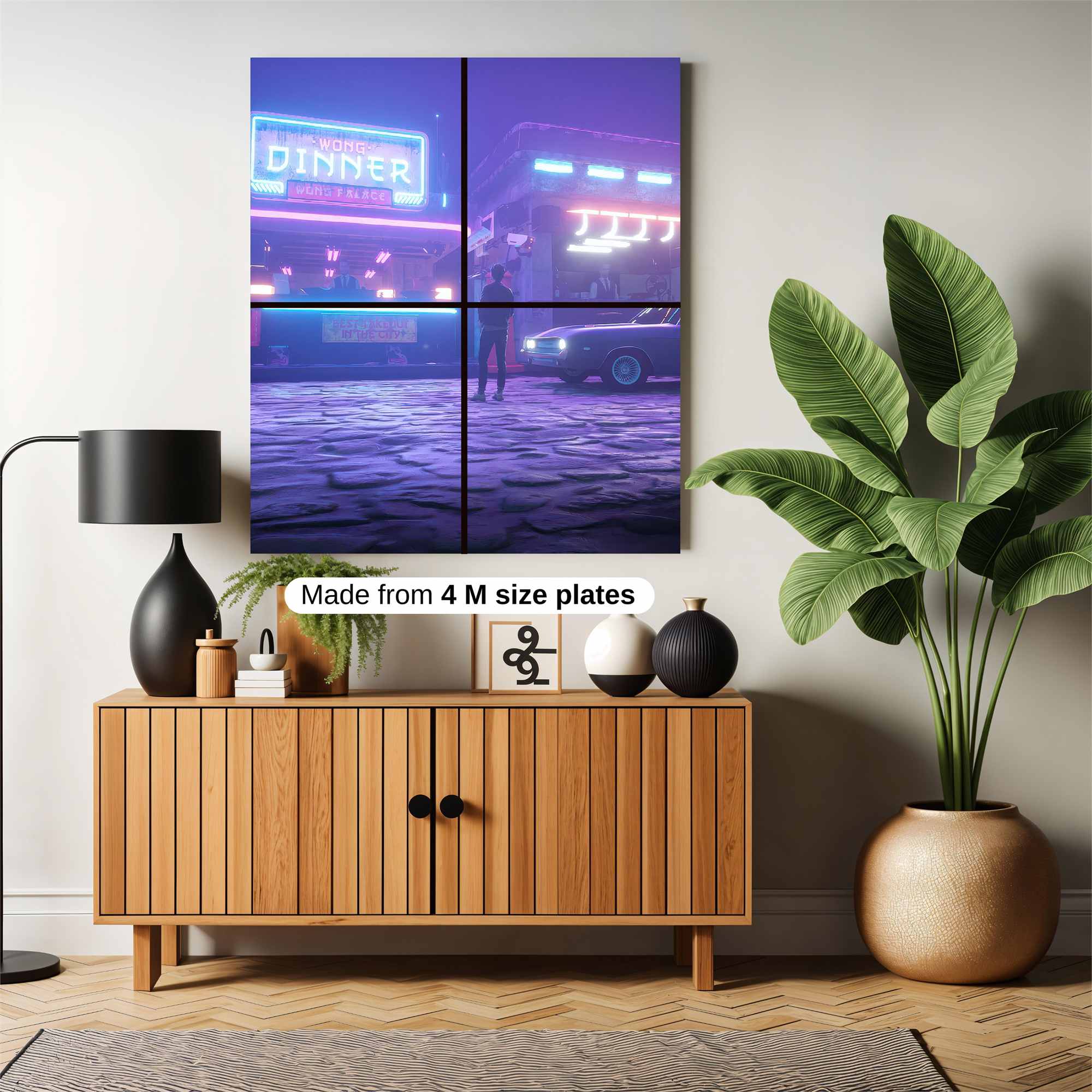 Neon Solitude Safe Wall Magnetic / M