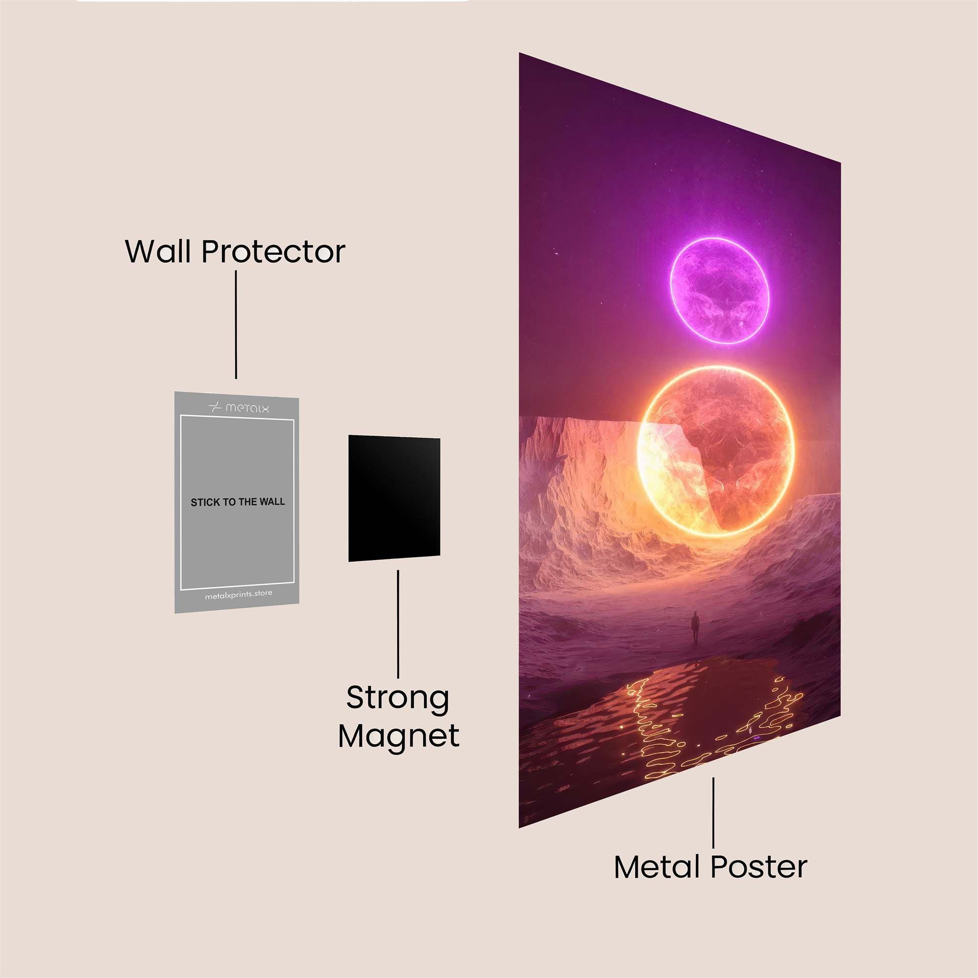 Celestial Embrace Safe Wall Magnetic / M