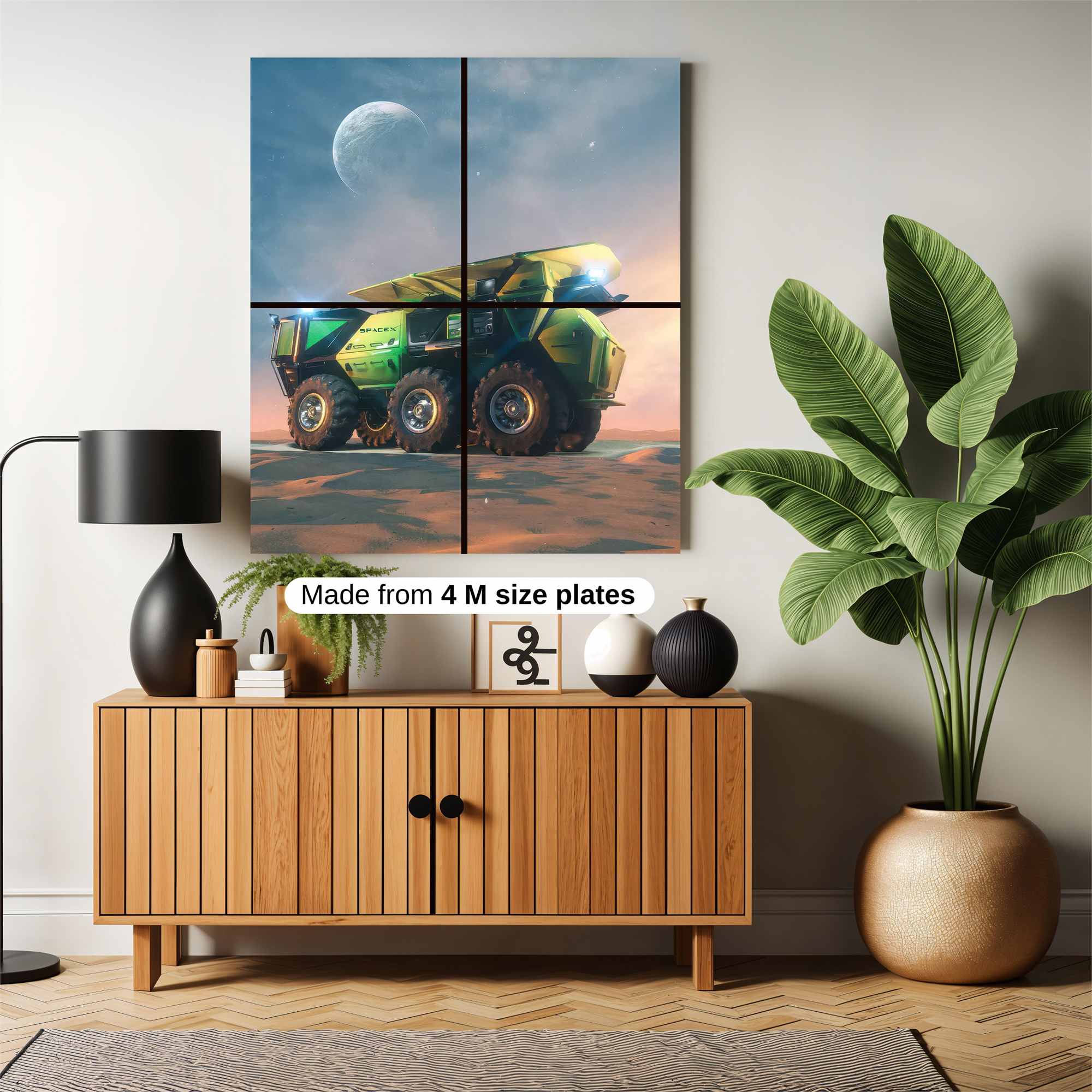 Moon Rover Safe Wall Magnetic / M