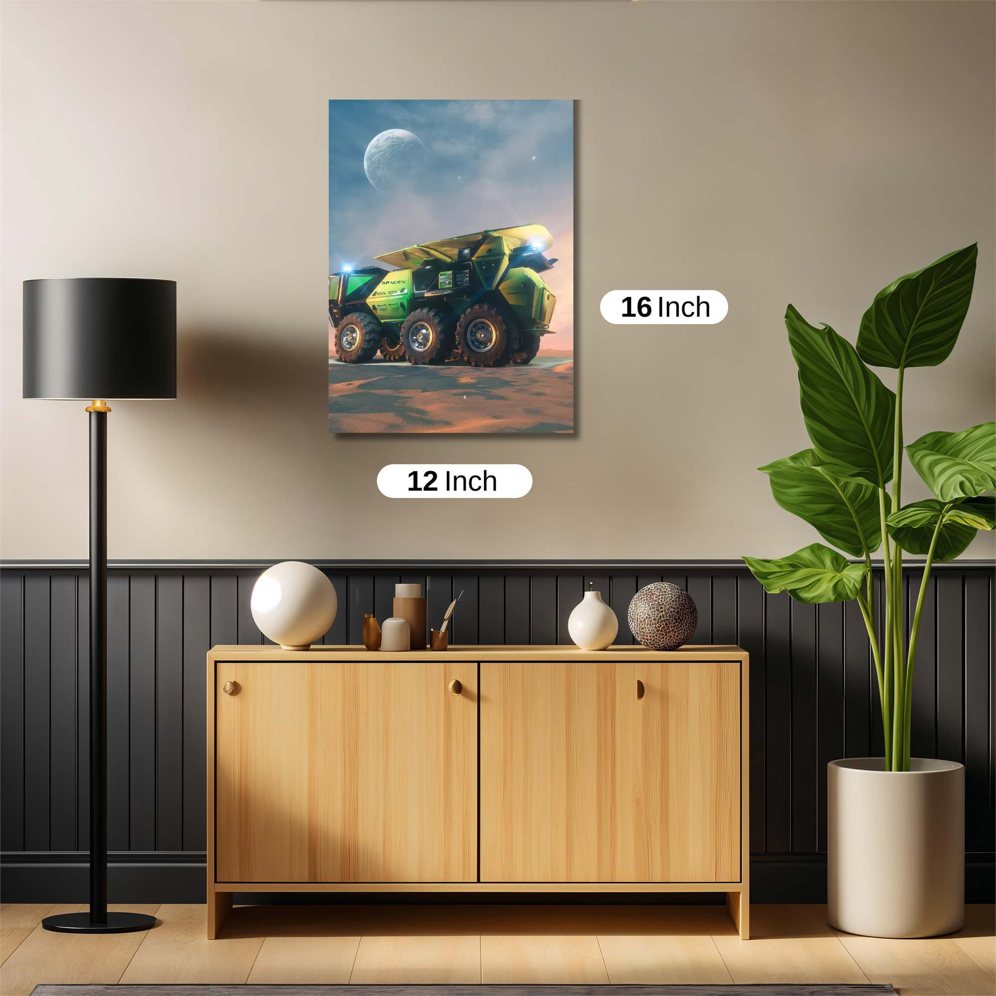 Moon Rover Safe Wall Magnetic / M