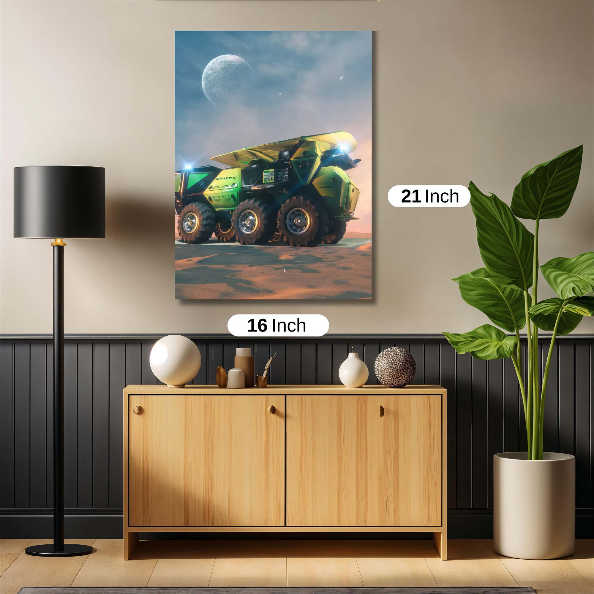 Moon Rover Safe Wall Magnetic / M