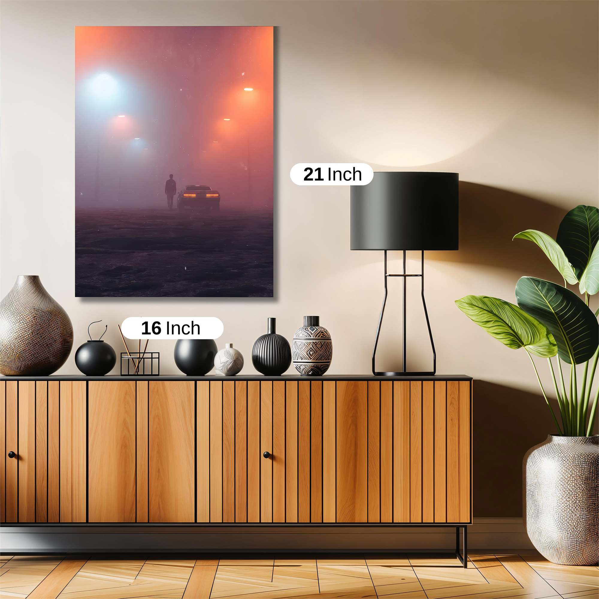 Foggy Solitude Safe Wall Magnetic / M