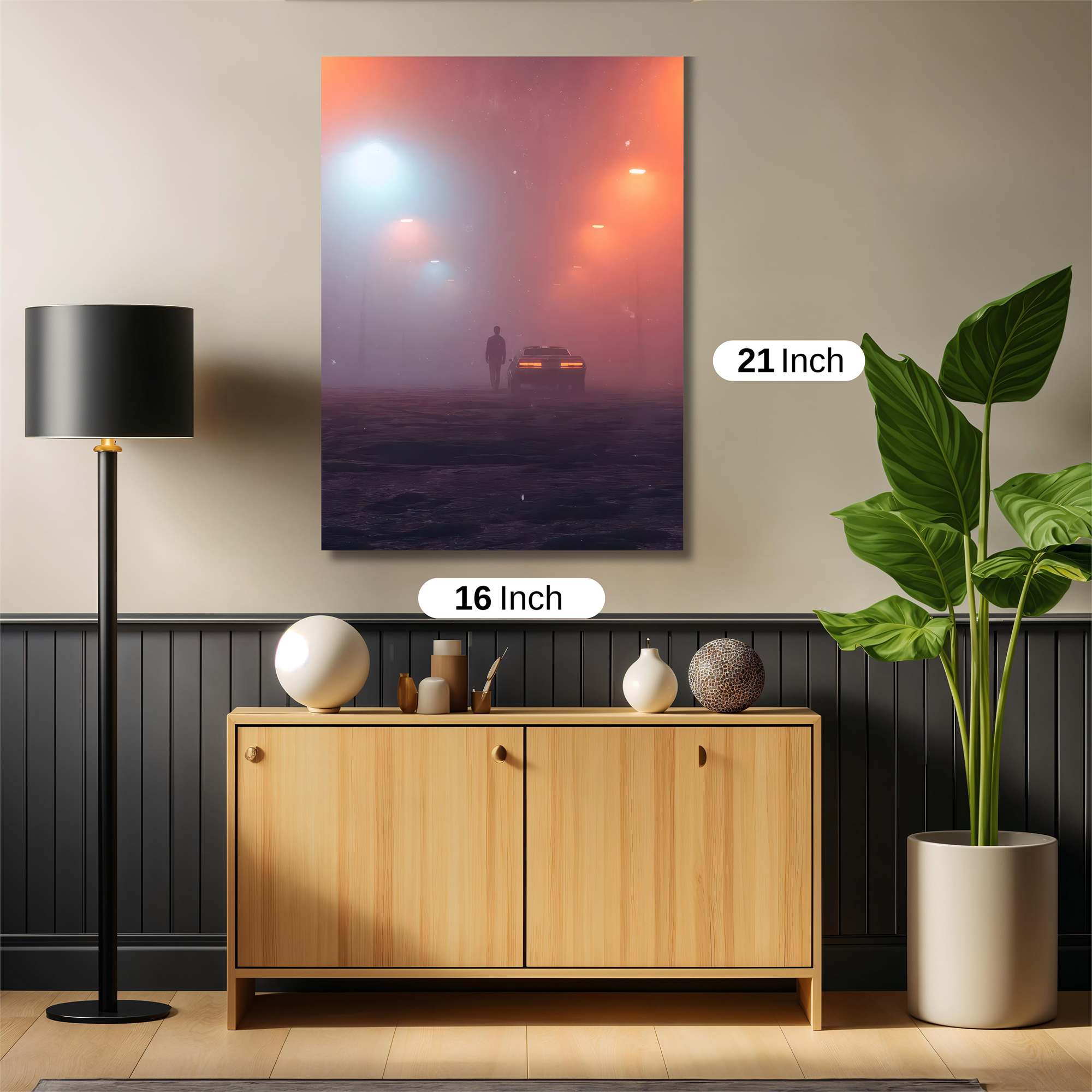 Foggy Solitude Safe Wall Magnetic / M