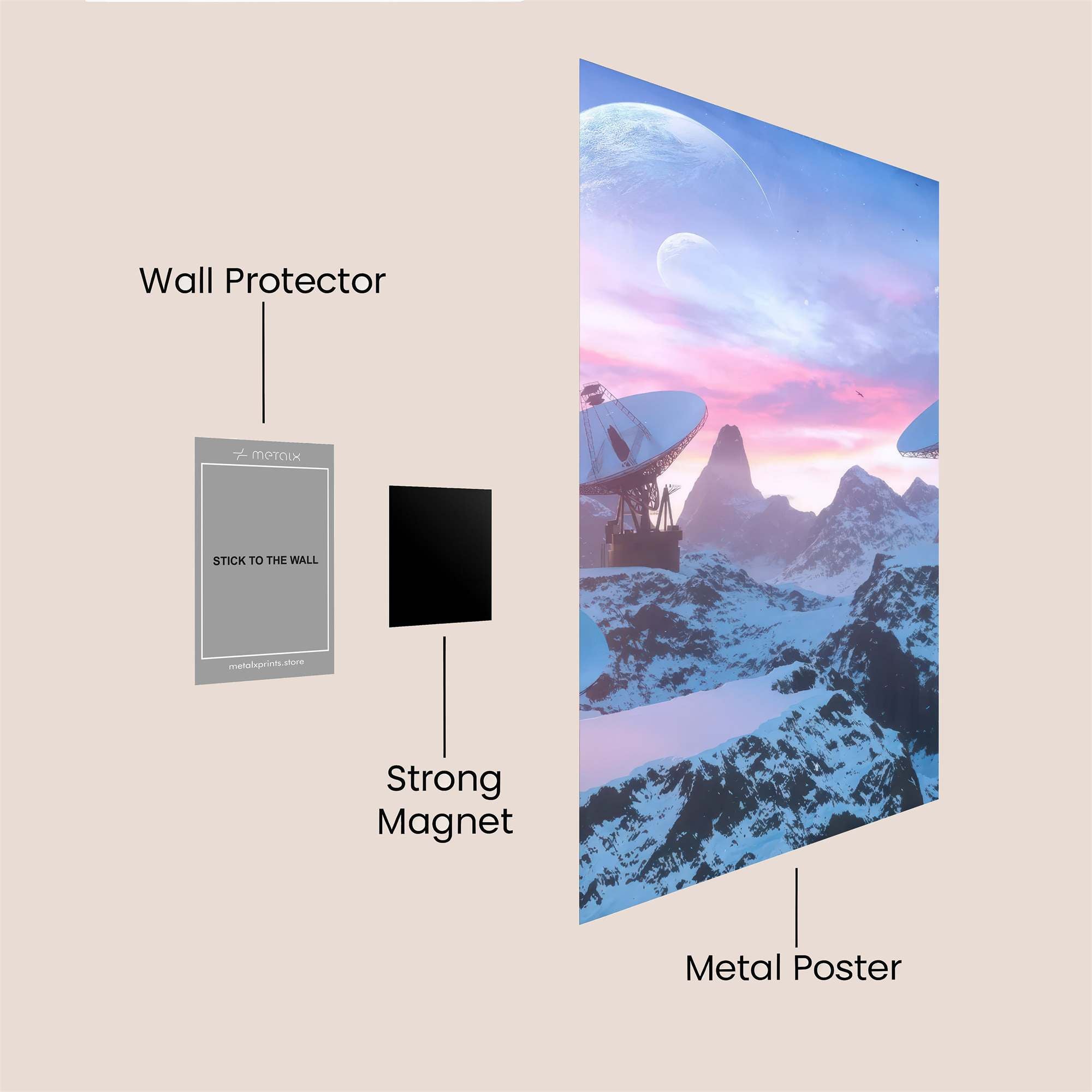 Cosmic Serenity Safe Wall Magnetic / M