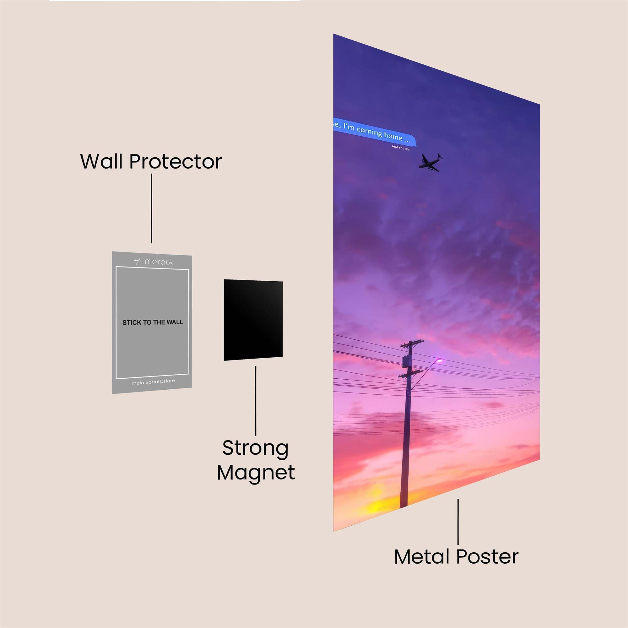 Skyward Serenity Safe Wall Magnetic / M