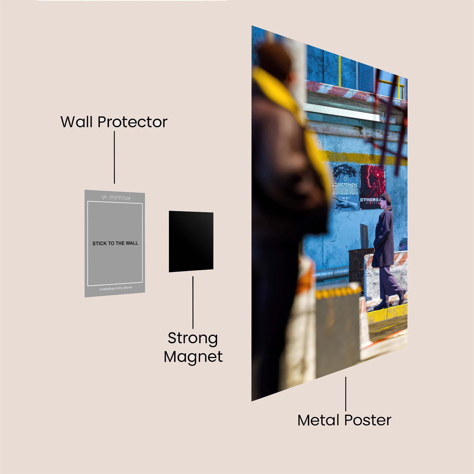 Graffiti Melancholy Safe Wall Magnetic / M