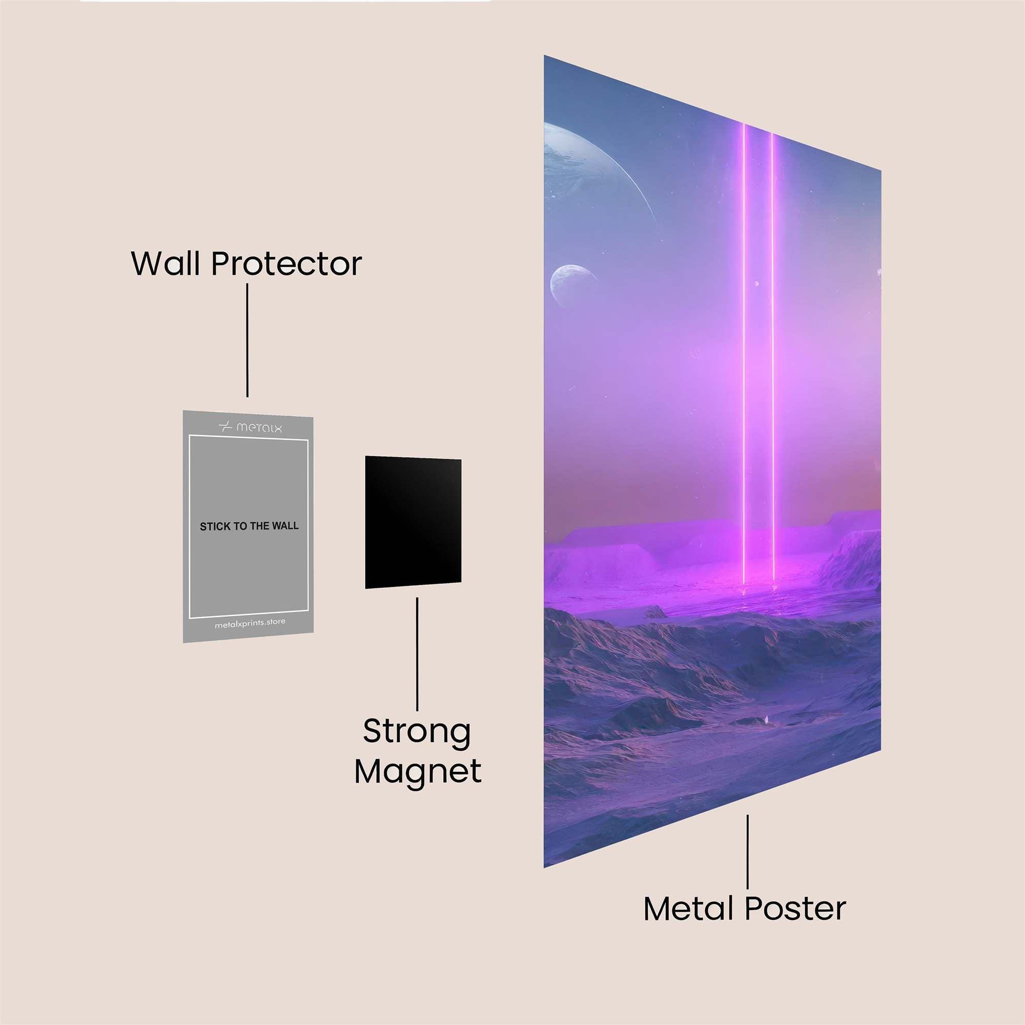 Alien Rapture Safe Wall Magnetic / M