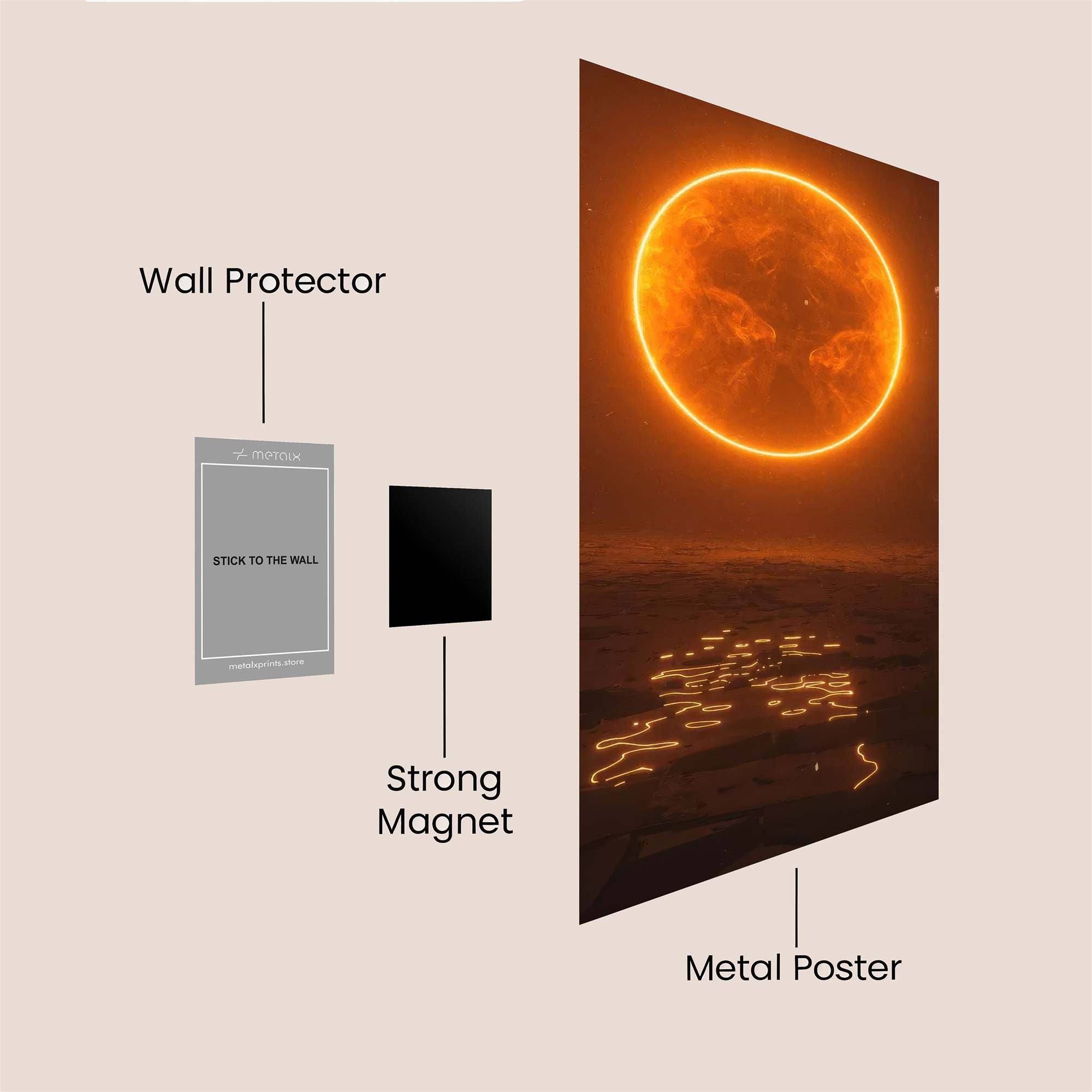 Sun Whisper Safe Wall Magnetic / M