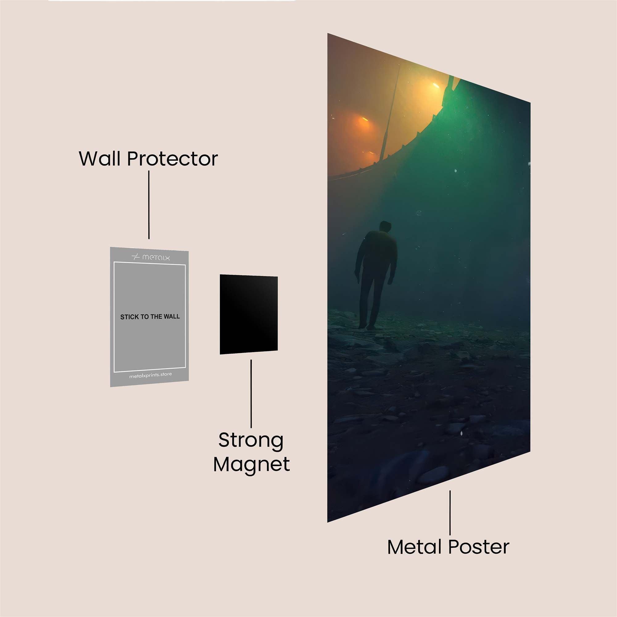 Journey Eerie Safe Wall Magnetic / M
