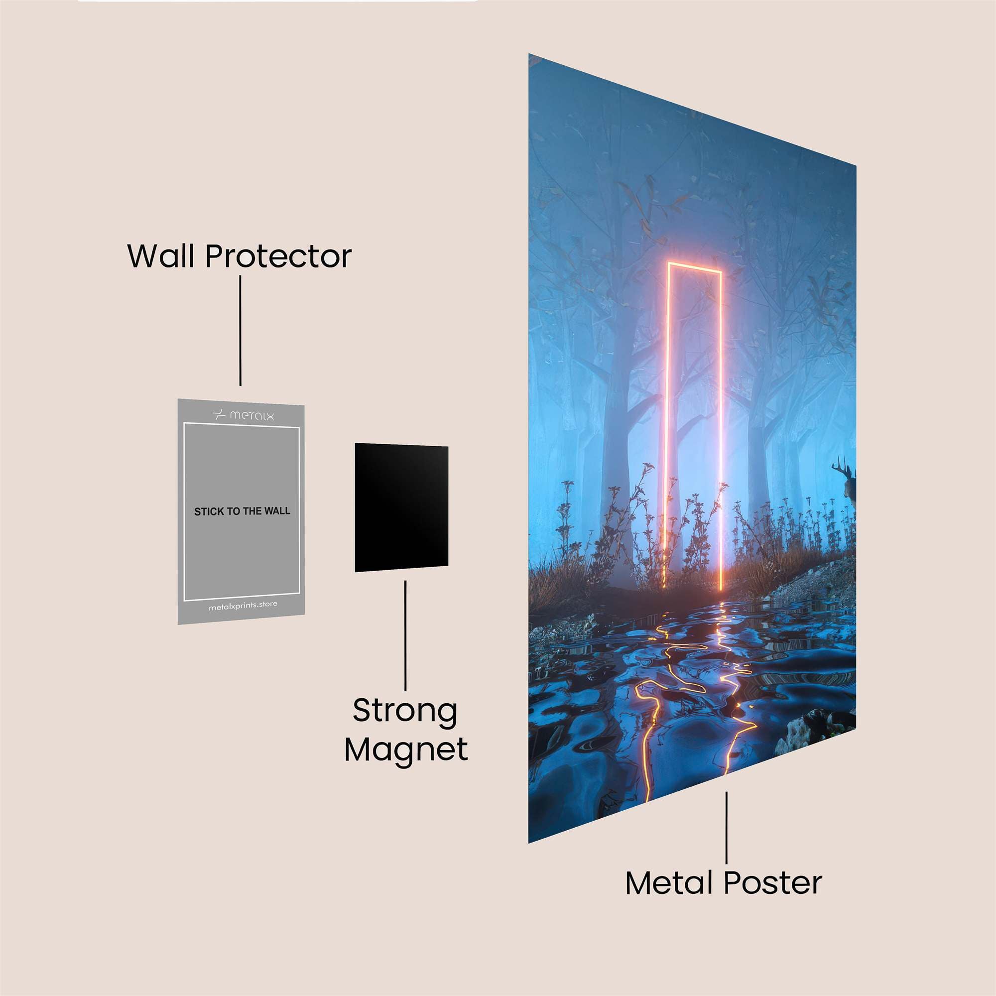 Deer Enigma Safe Wall Magnetic / M