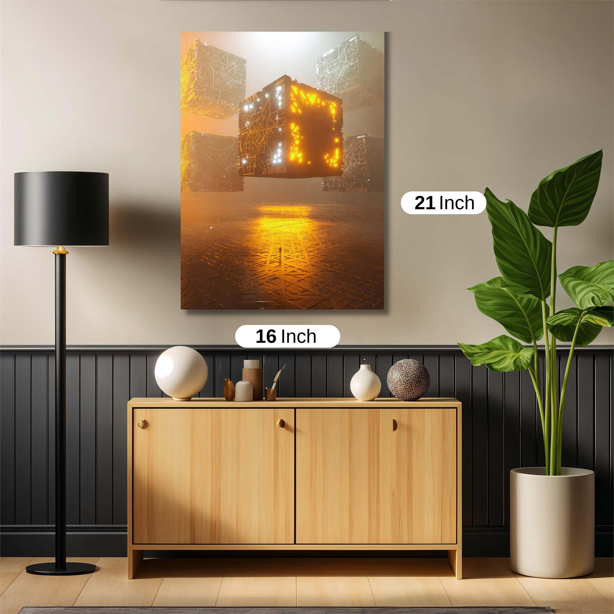 Cube Enigmatic Safe Wall Magnetic / M