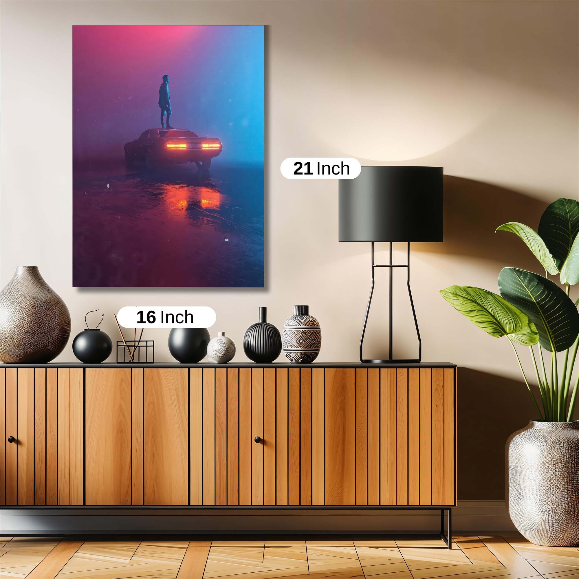 Neon Solitude Safe Wall Magnetic / M