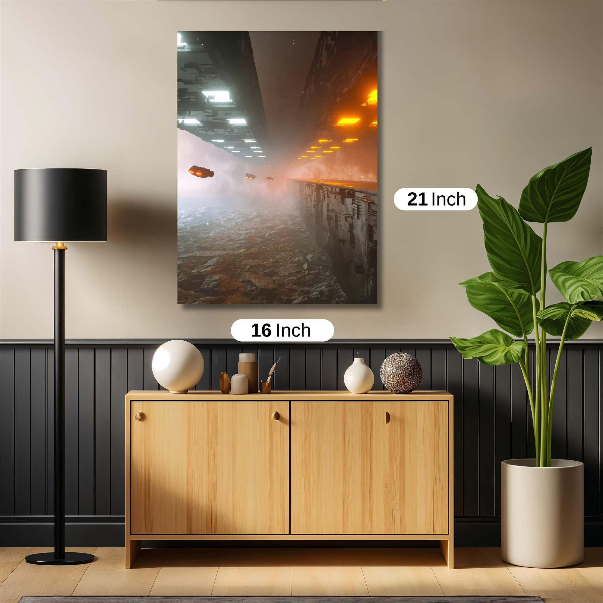 Spaceship Odyssey Safe Wall Magnetic / M
