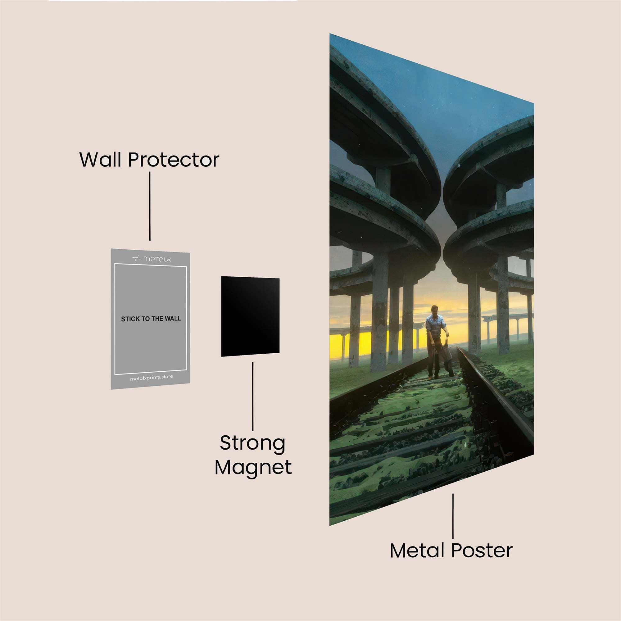 Urban Desolation Safe Wall Magnetic / M
