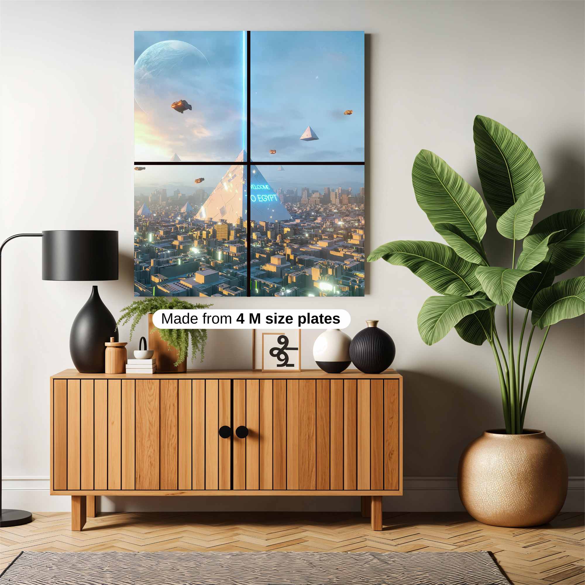 Egypt Futuristic Safe Wall Magnetic / M