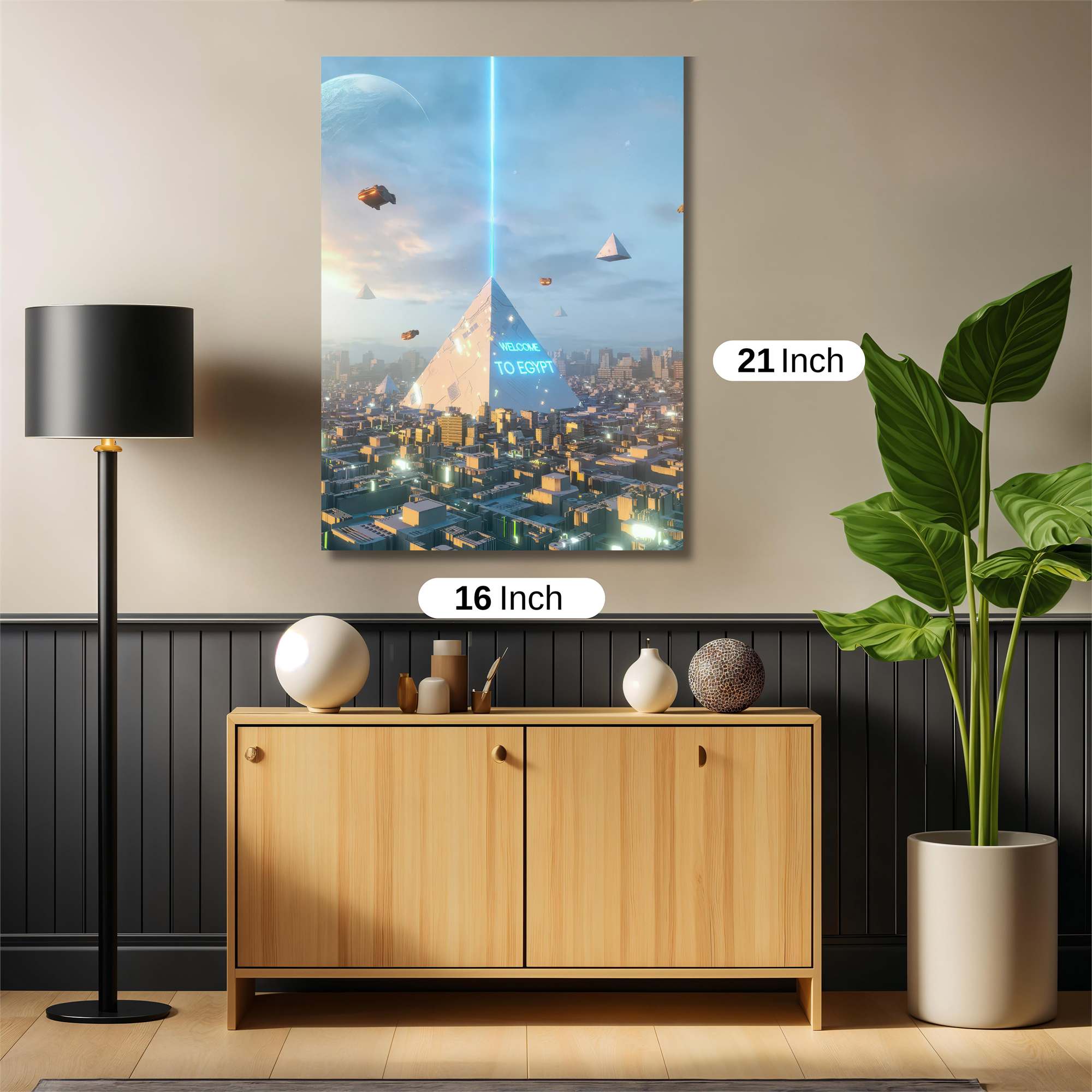 Egypt Futuristic Safe Wall Magnetic / M