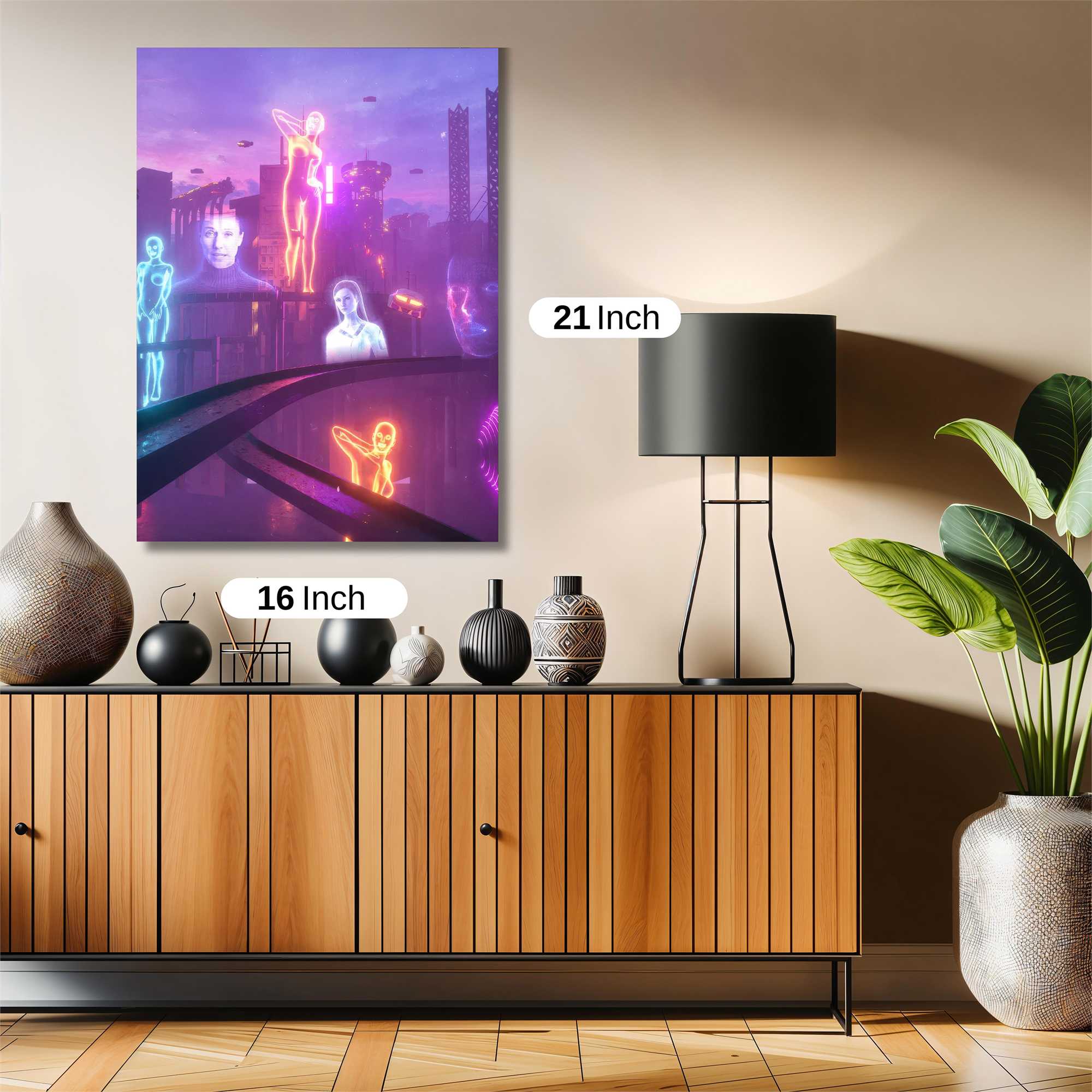 Neon Dreamscape Safe Wall Magnetic / M